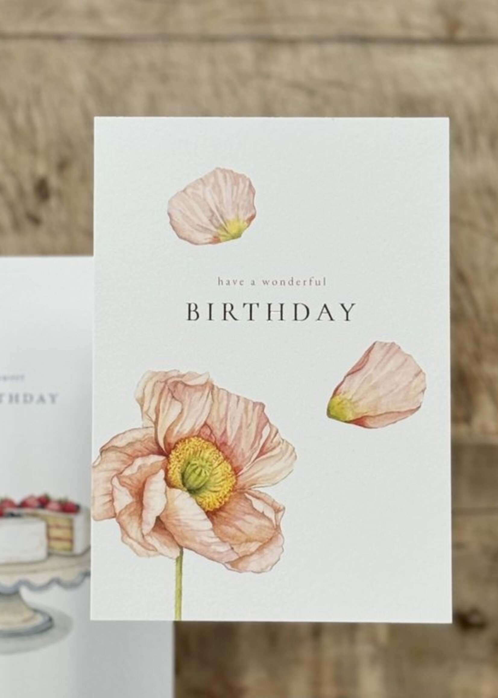 maison tribu Wenskaart Art All Season Poppy Birthday Wishes