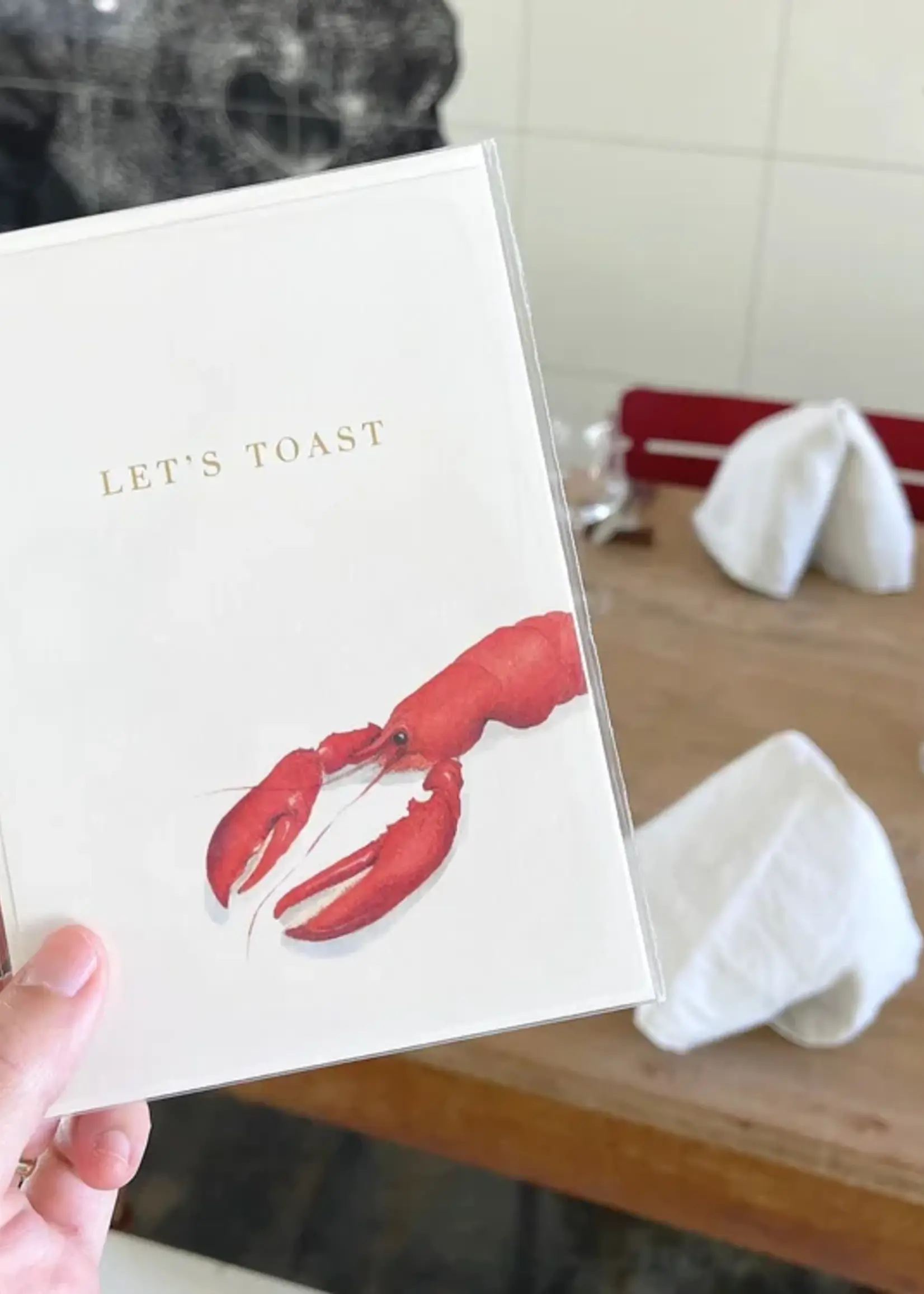 maison tribu Wenskaart Art All Season Toast & Lobster