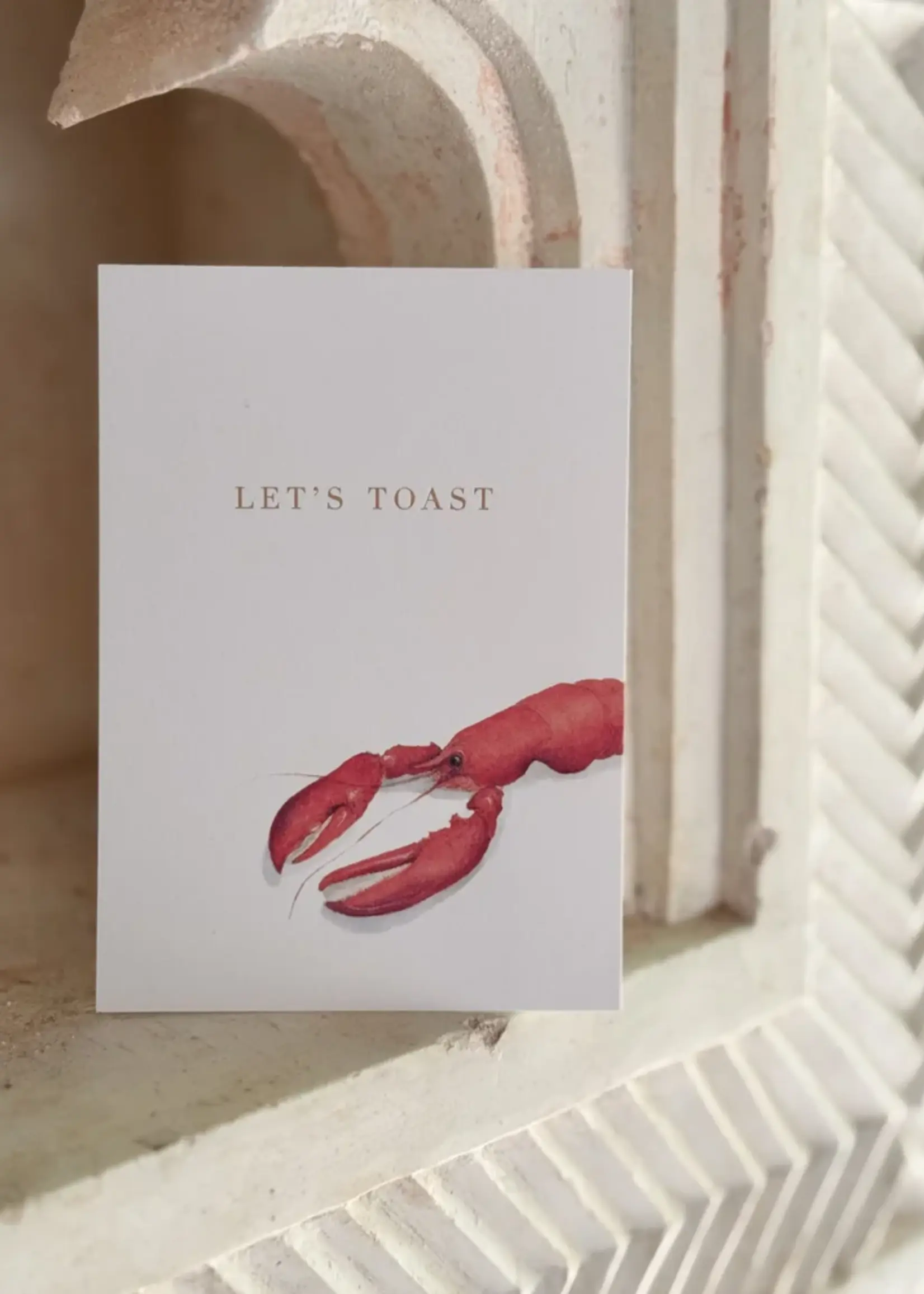 maison tribu Wenskaart Art All Season Toast & Lobster