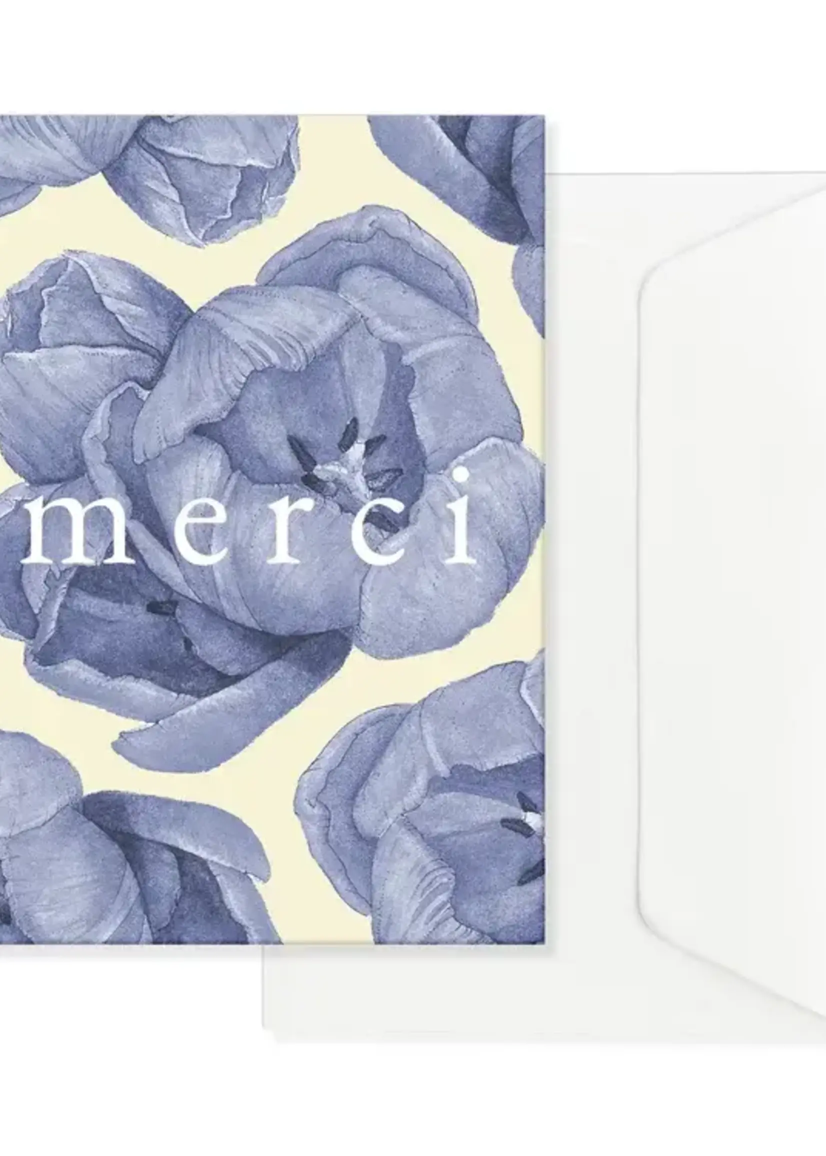 maison tribu Wenskaart Art All Season Merci | Tulips