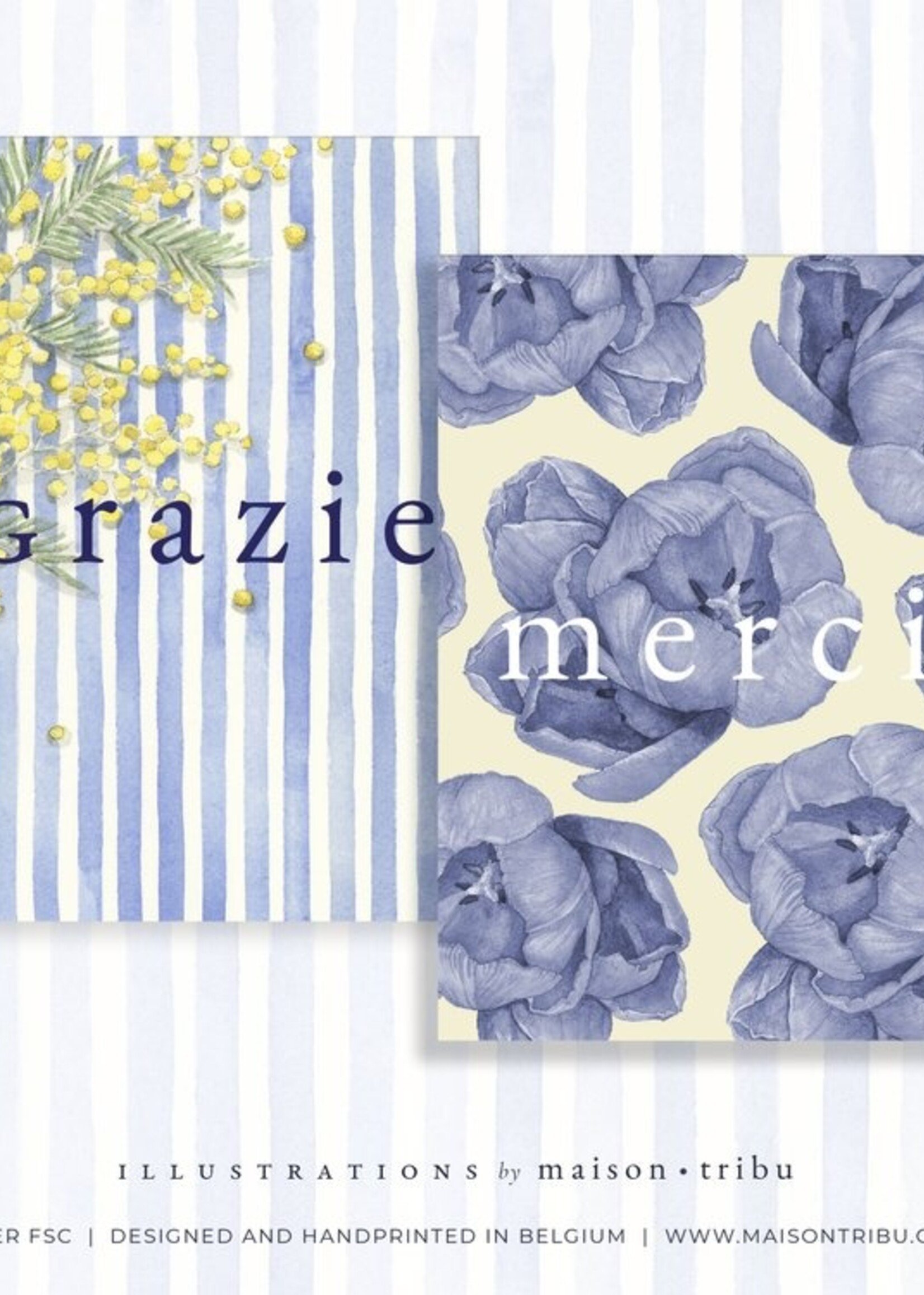 maison tribu Wenskaart Art All Season Grazie | Mimosa