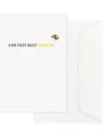 maison tribu Wenskaart Art All Season Fuzzy Buzzy Thank You