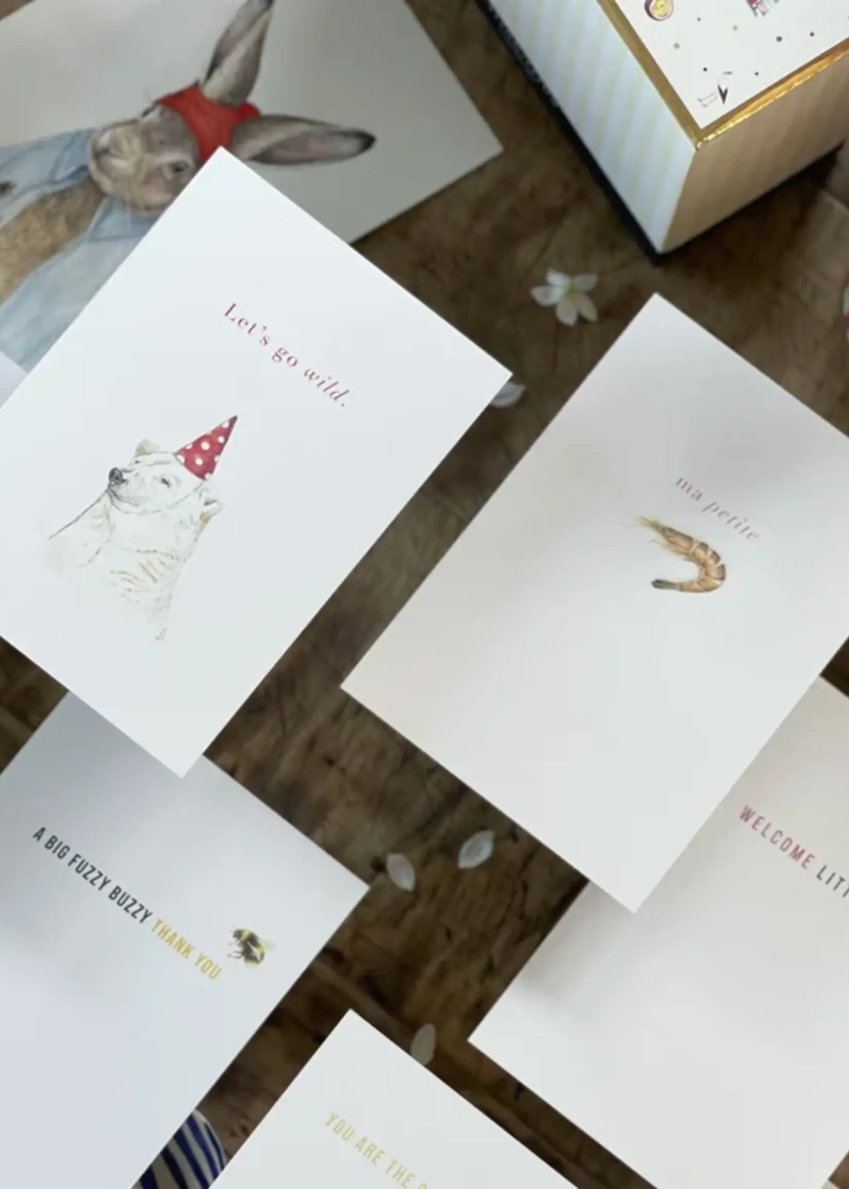 maison tribu Wenskaart Art All Season Fuzzy Buzzy Thank You