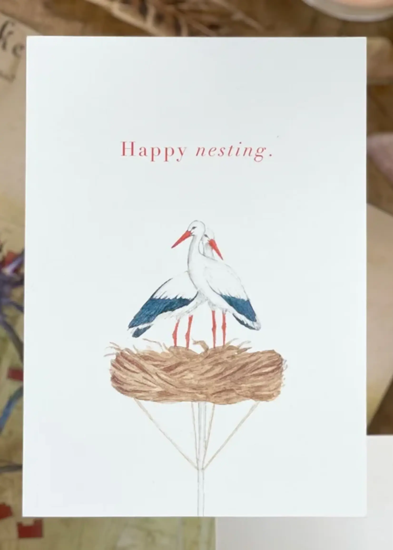 maison tribu Wenskaart Art All Season Happy Nesting