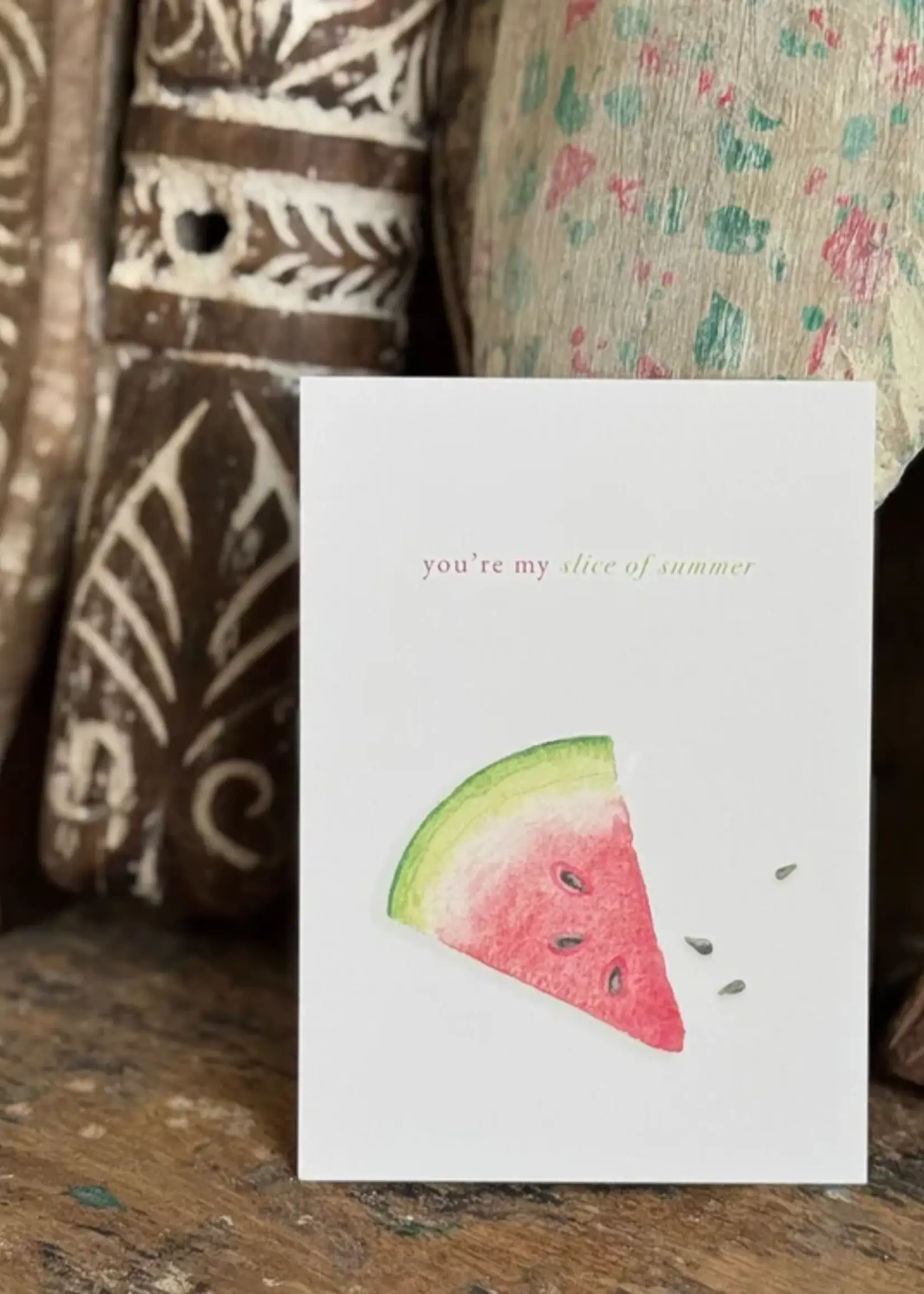 maison tribu Wenskaart Art All Season Slice of Summer