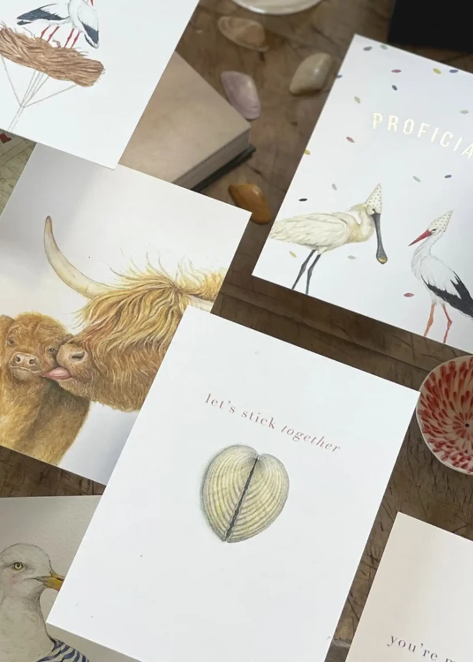 maison tribu Wenskaart Art All Season Let's Stick Together