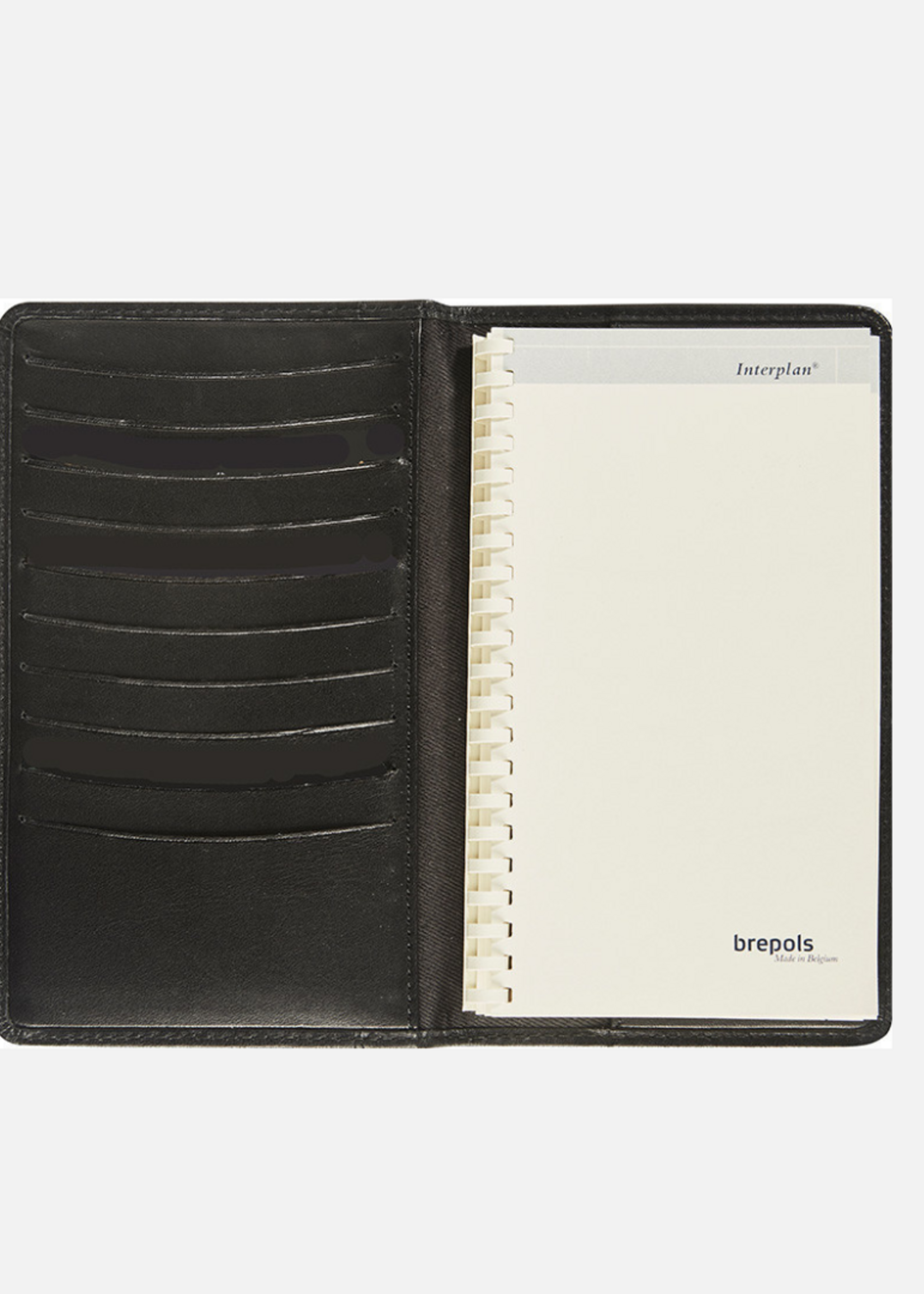 Brepols Agendahoes Mat Zwart Leer Urban Classic - Interplan