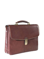 Tony Perotti Boekentas 2-comp. + laptopvak 15" Vintage Brown