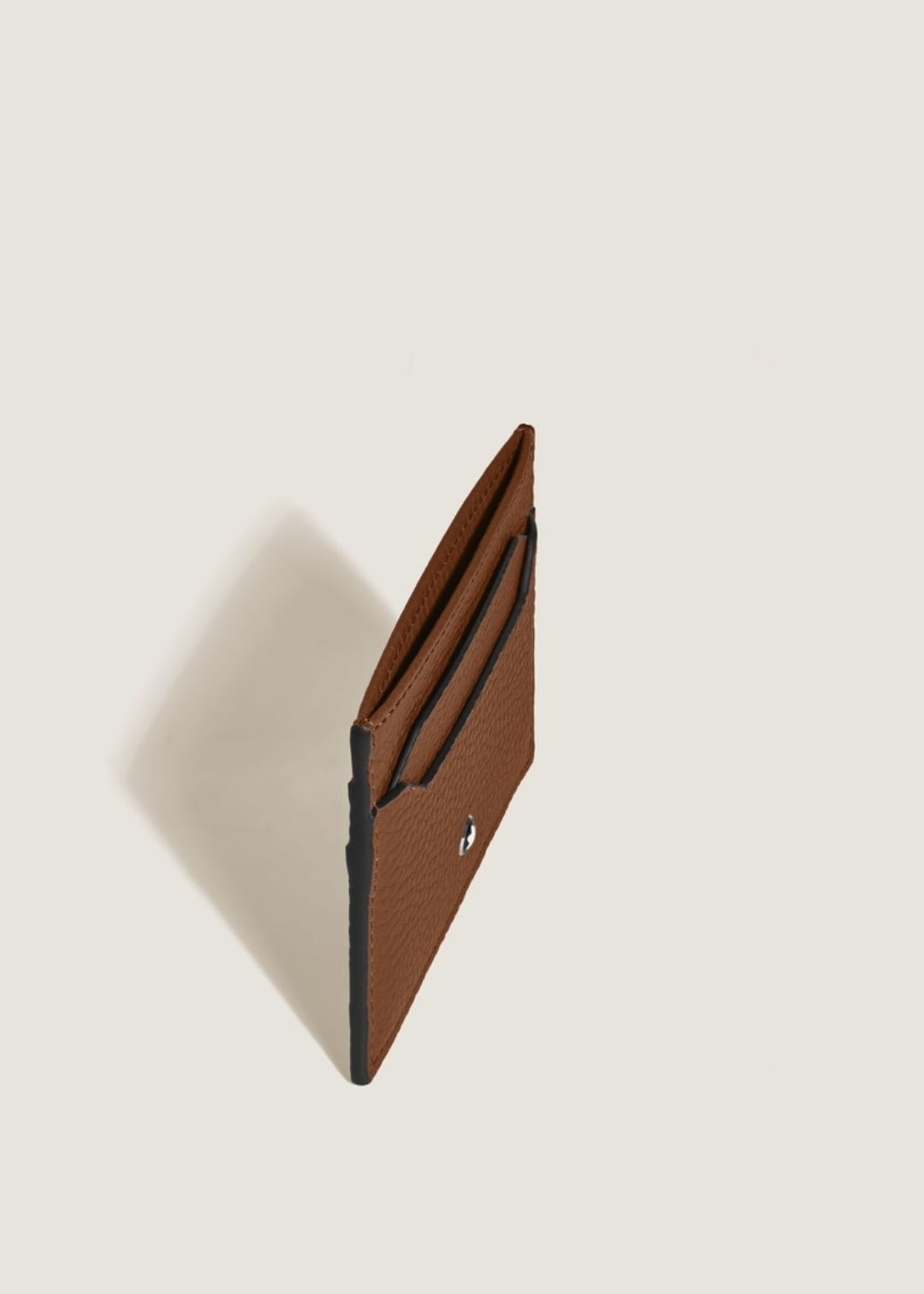 Montblanc Card Holder 4cc Soft Grain Caramel