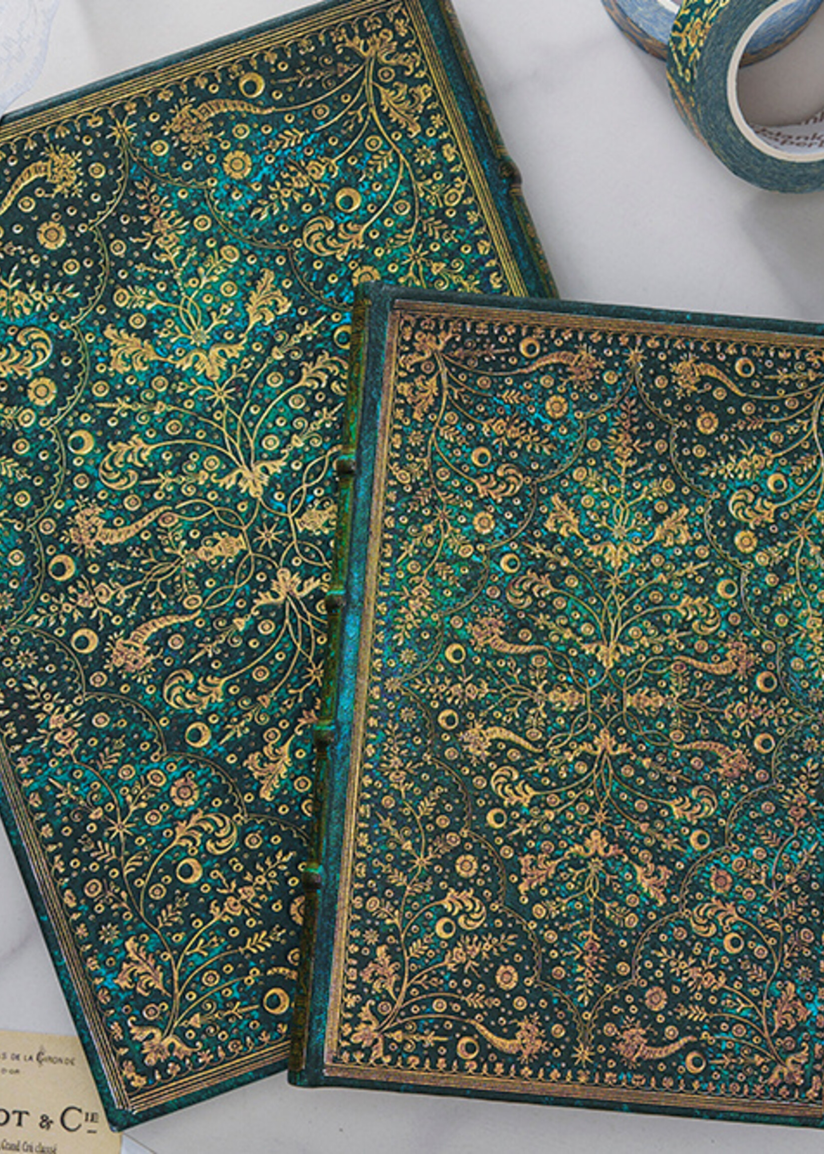 Paperblanks Grande A4 Gelijnd Emerald Flower