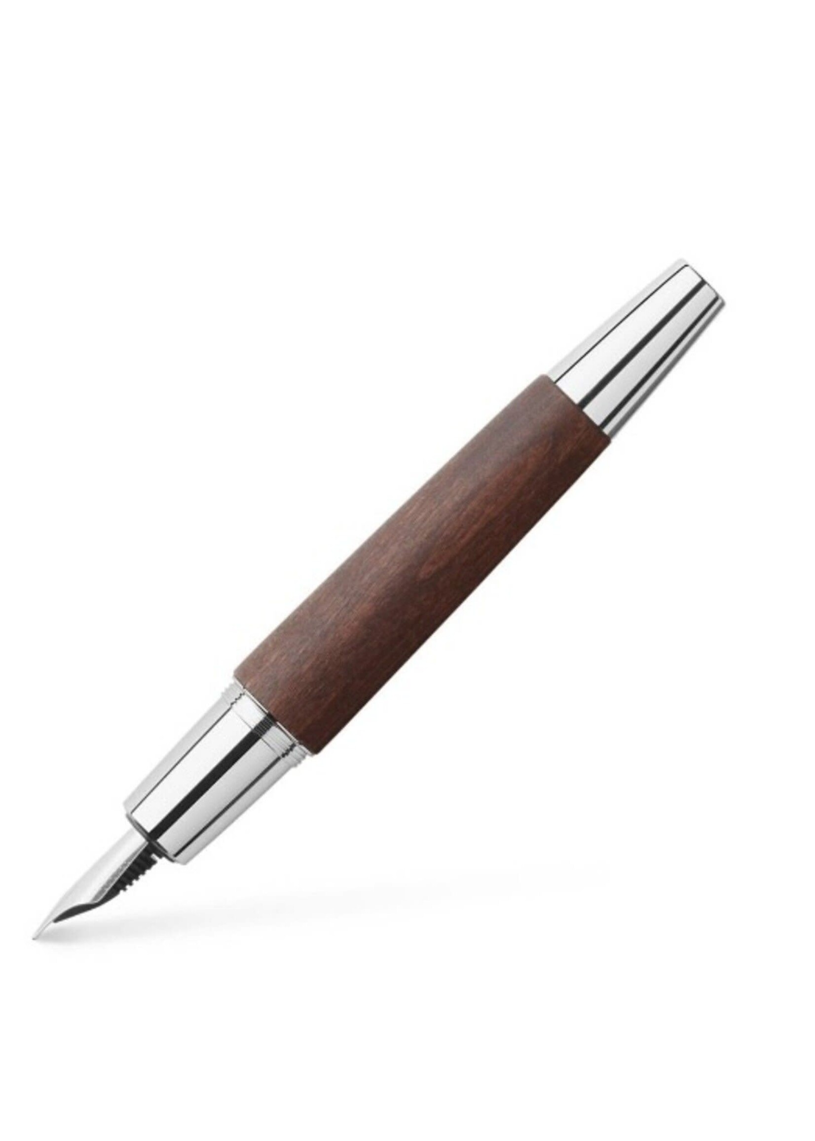 Faber-Castell E-Motion Pearwood Dark Brown Vulpen
