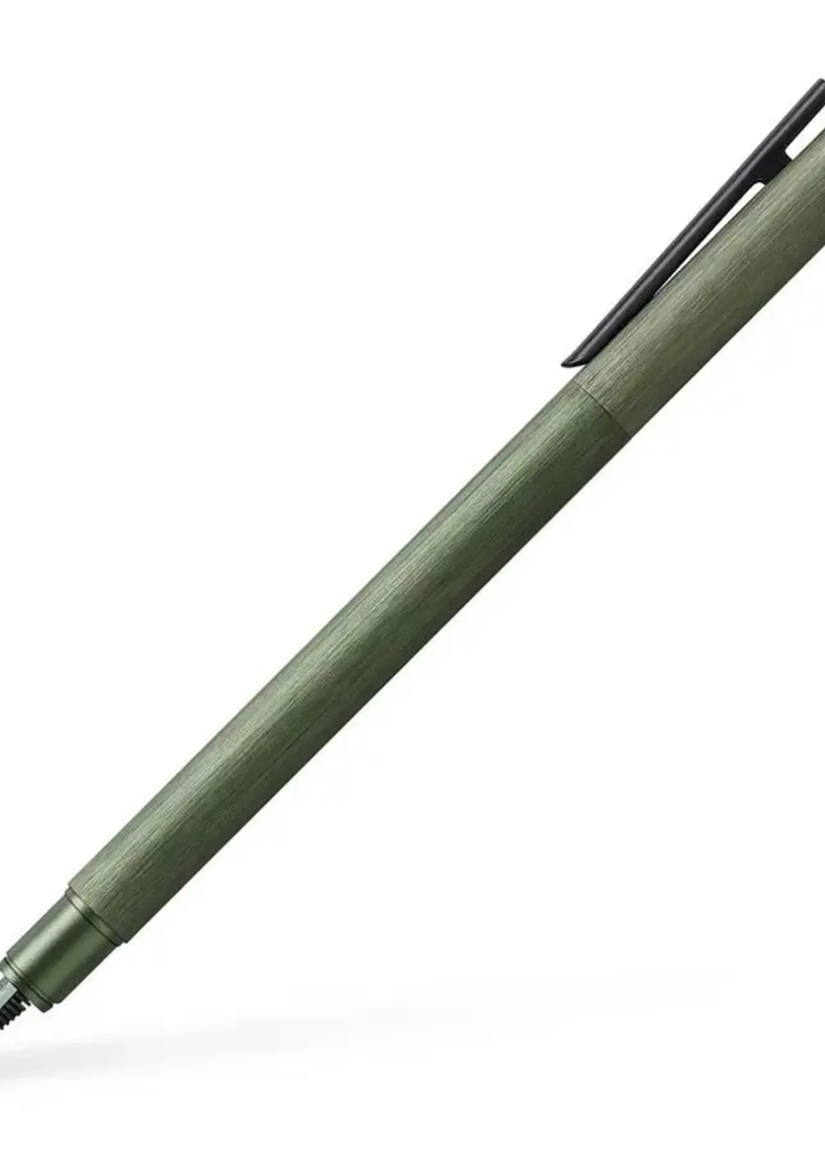 Faber-Castell Neo Slim Aluminium olive green vulpen