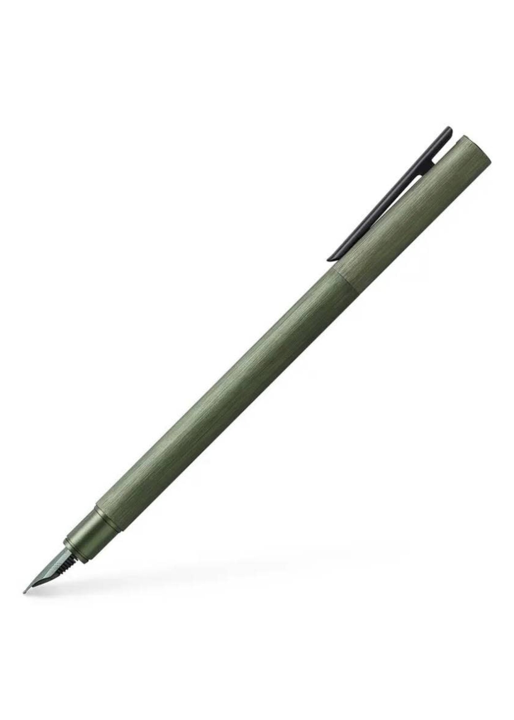 Faber-Castell Neo Slim Aluminium olive green vulpen