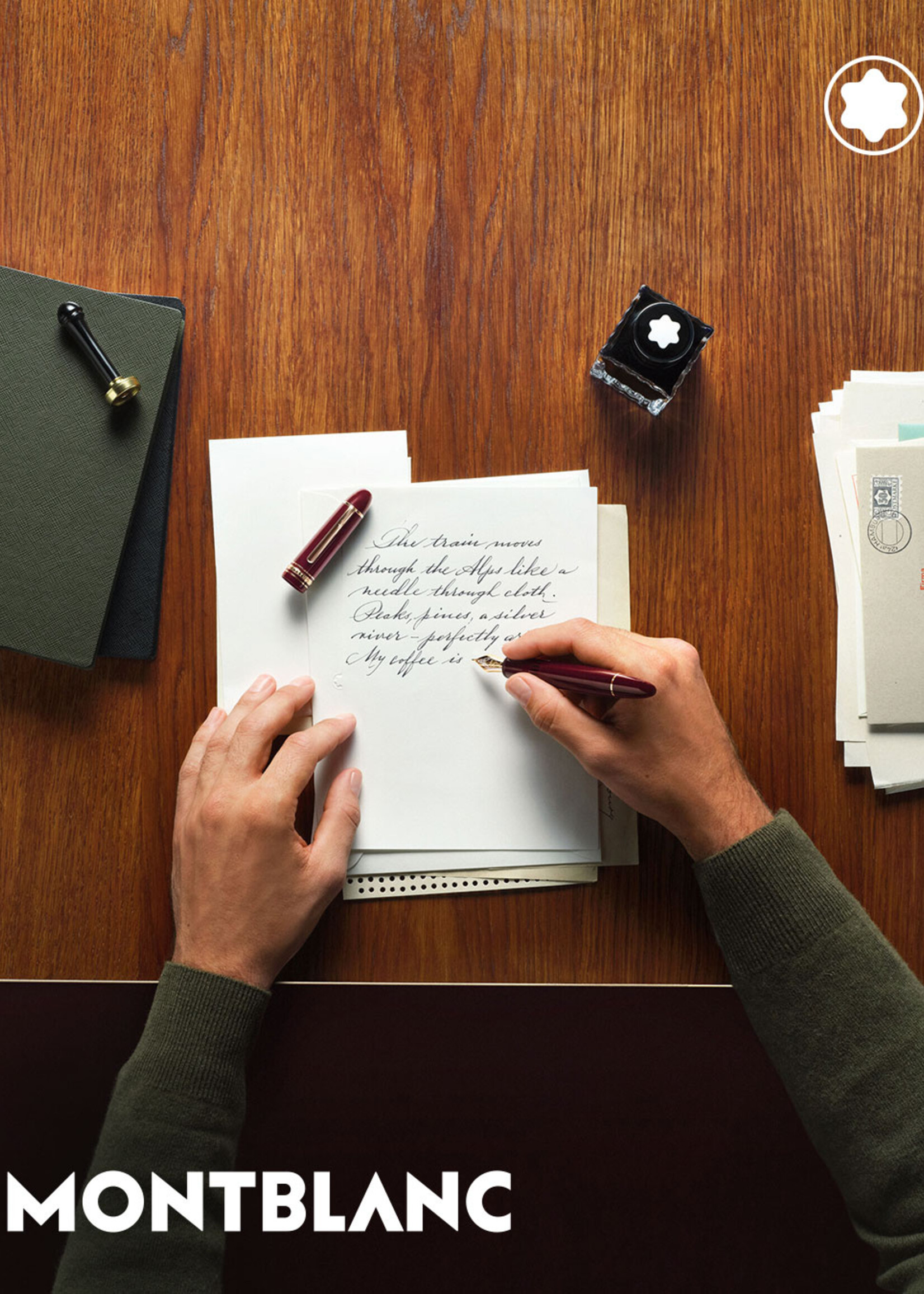 Montblanc Meisterstück 149 Burgundy Red Vulpen  (Au585/14K - 0.453 g) 0.50 mm F- Fijn