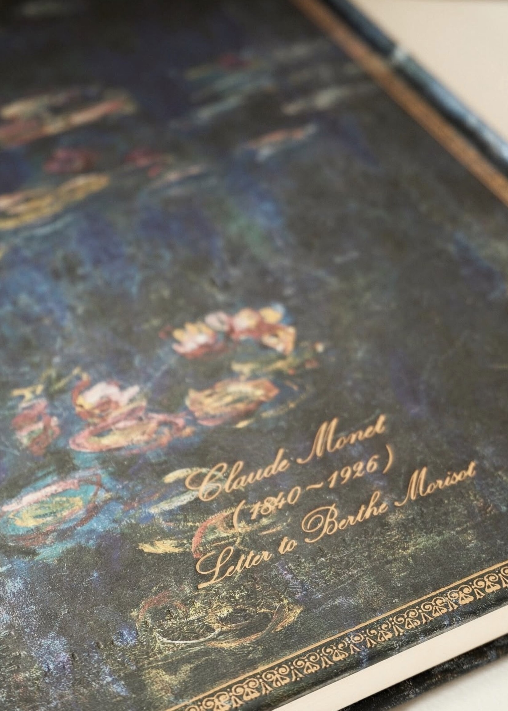 Paperblanks Ultra Blanco Claude Monet, Water Lilies Letter to Morisot