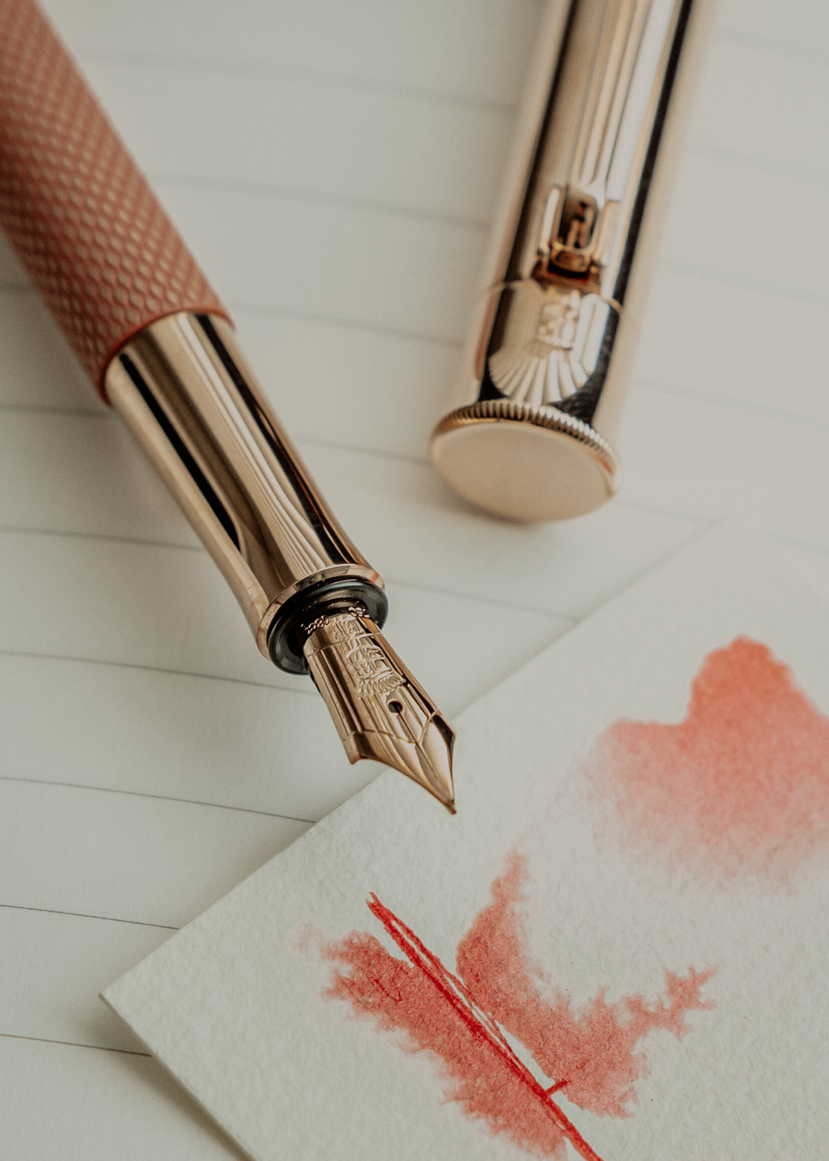Graf von Faber-Castell Classic Guilloche Rosé Blush Vulpen