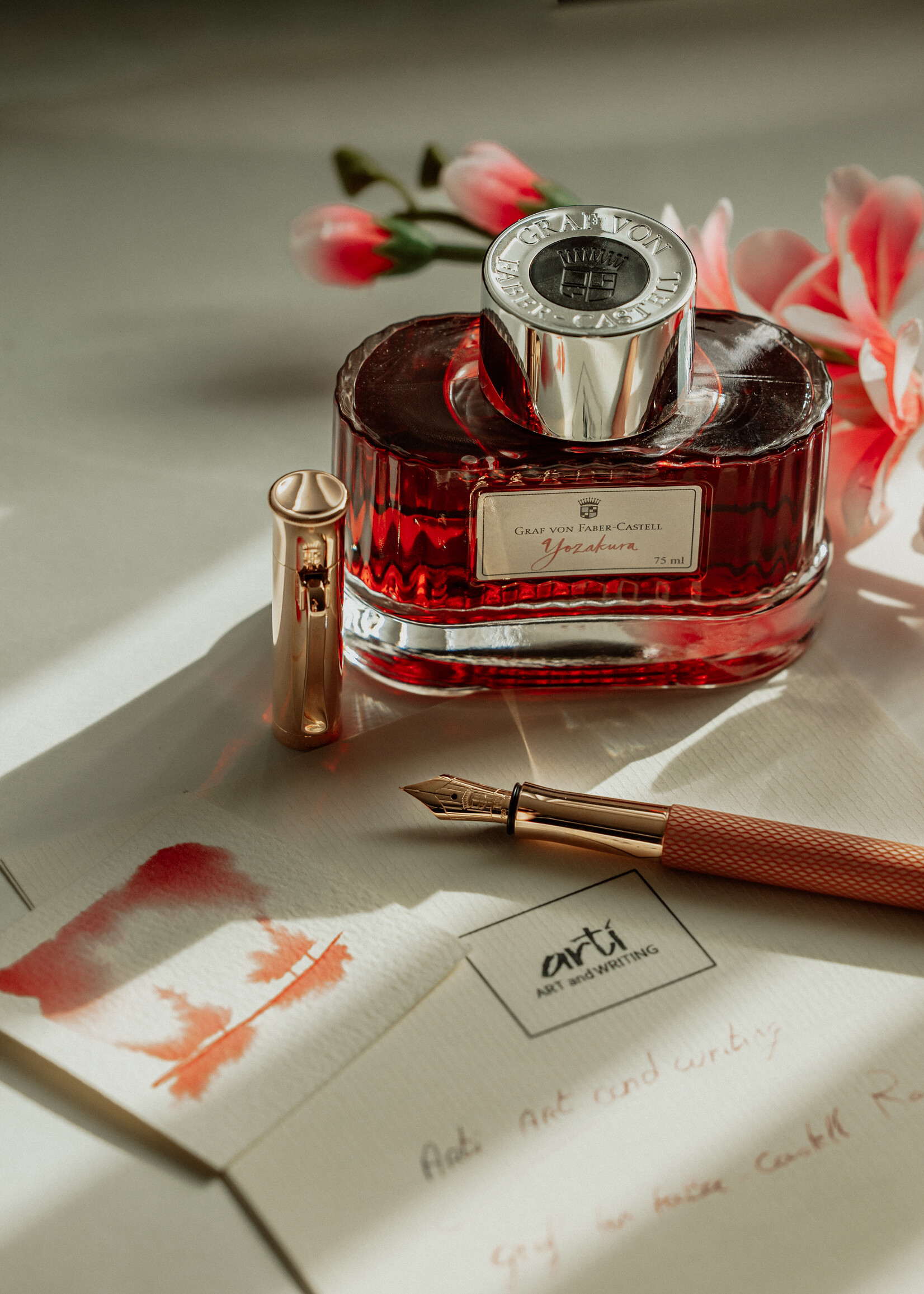 Graf von Faber-Castell Classic Guilloche Rosé Blush Vulpen