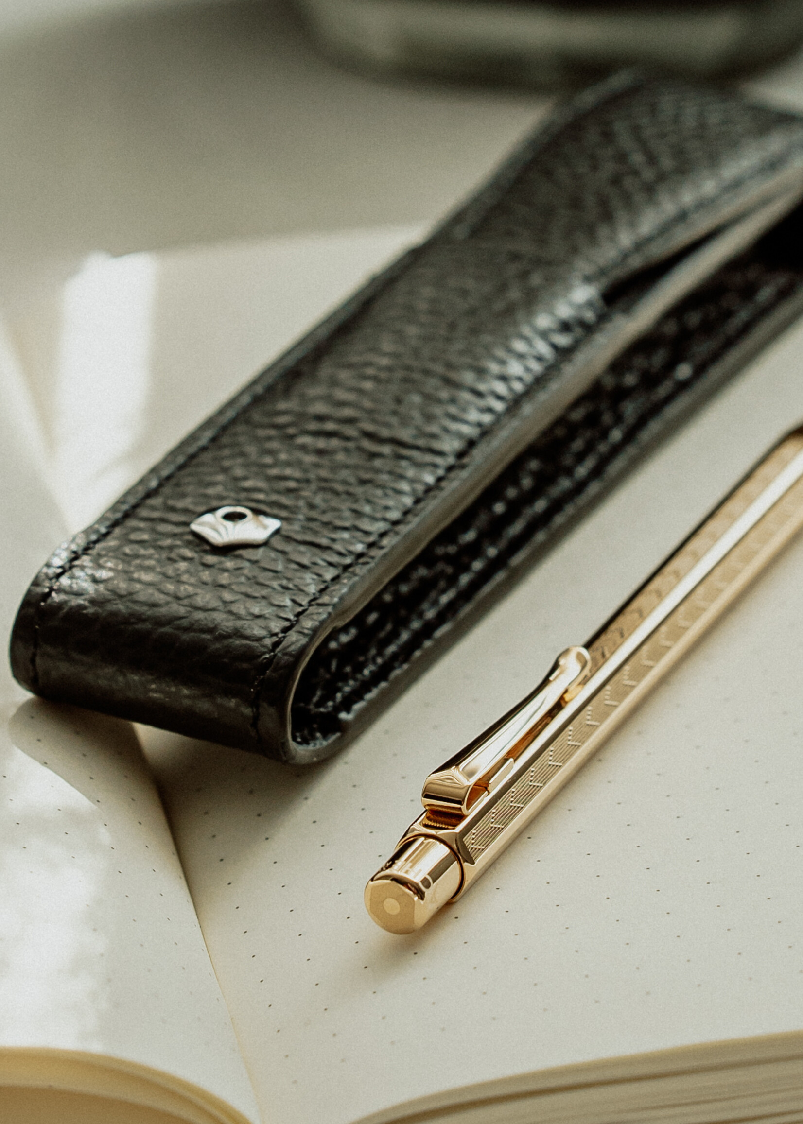 Caran d'Ache Pen Etui Soft Grain Léman Black