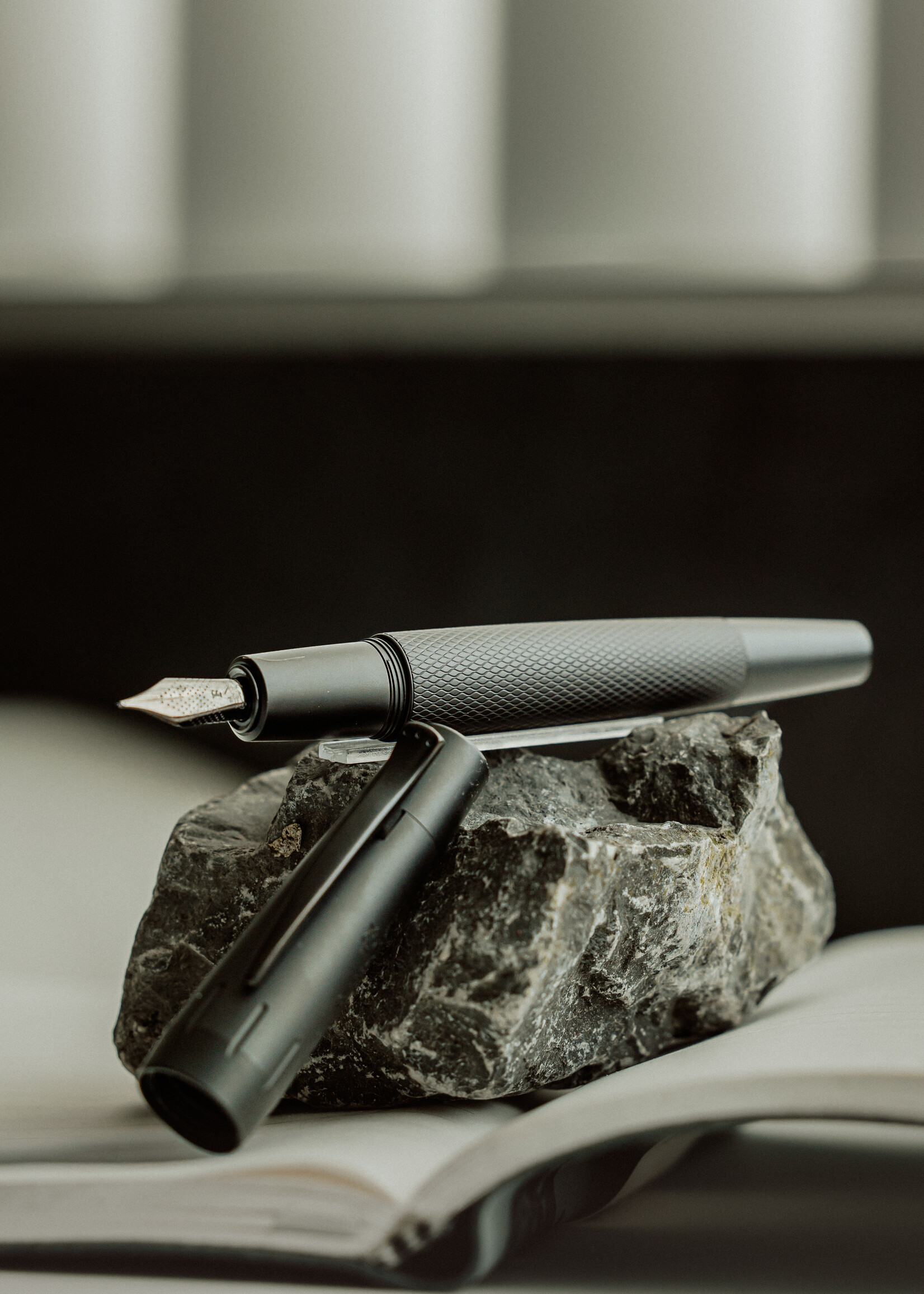 Faber-Castell E-Motion Pure Black Vulpen Fijn