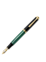 Pelikan Souverän M1000 Black/Green Vulpen Fijn