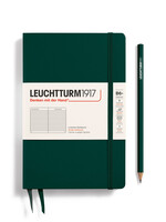 Leuchtturm1917 Notitieboek Slim B6+ Hard Cover Gelijnd Forest Green