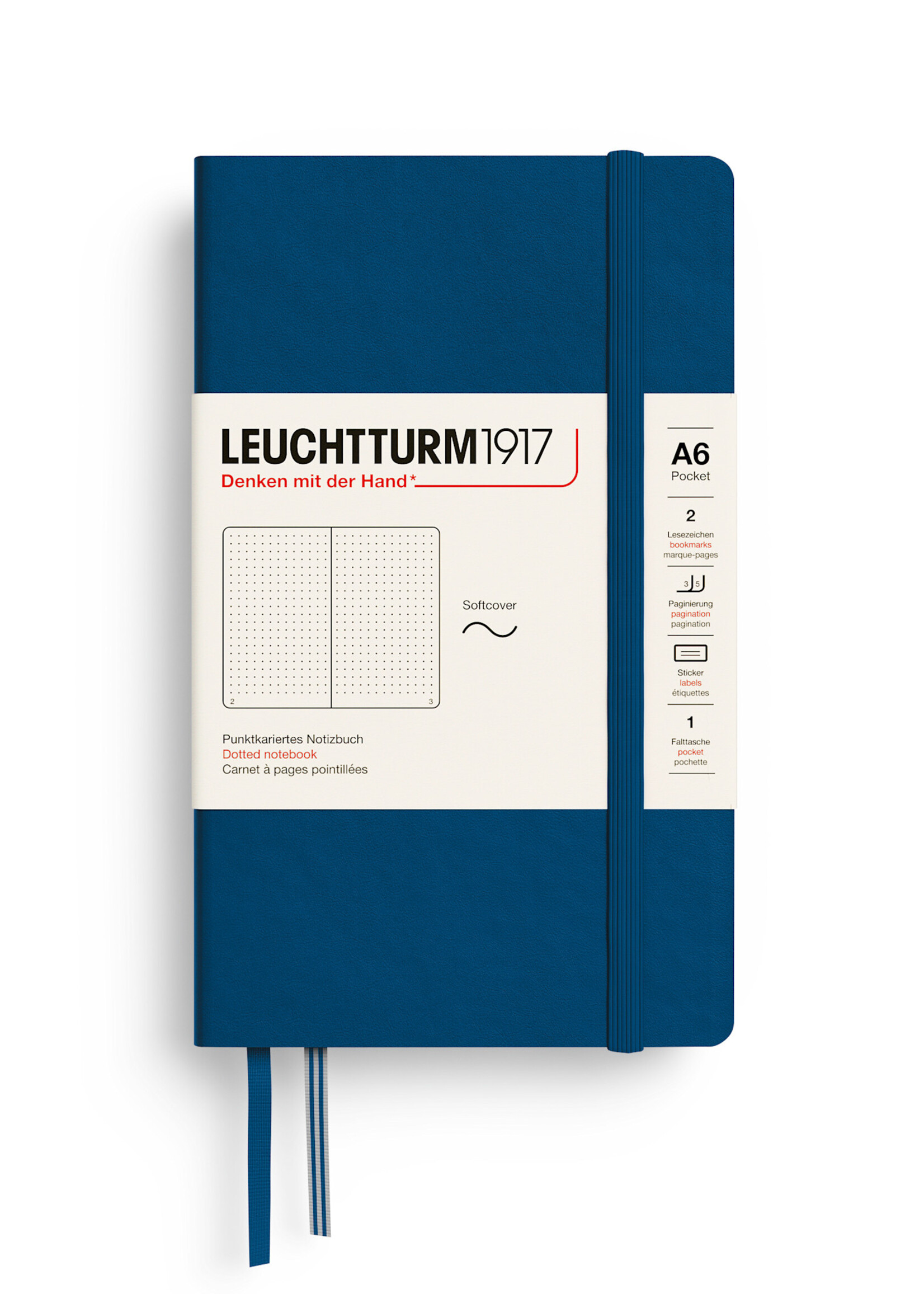 Leuchtturm1917 Notitieboek Soft Cover Pocket A6 Indigo Dotted
