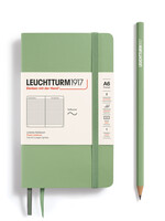 Leuchtturm1917 Notitieboek Soft Cover Pocket A6 Sage Gelijnd