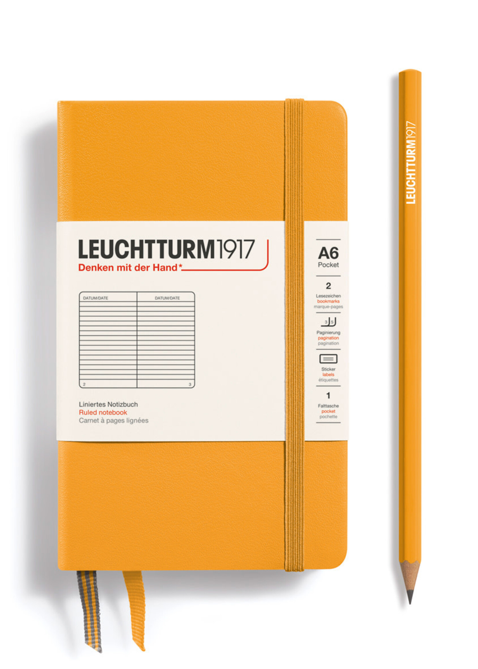Leuchtturm1917 Notitieboek Hard Cover Pocket  A6  Rising Sun