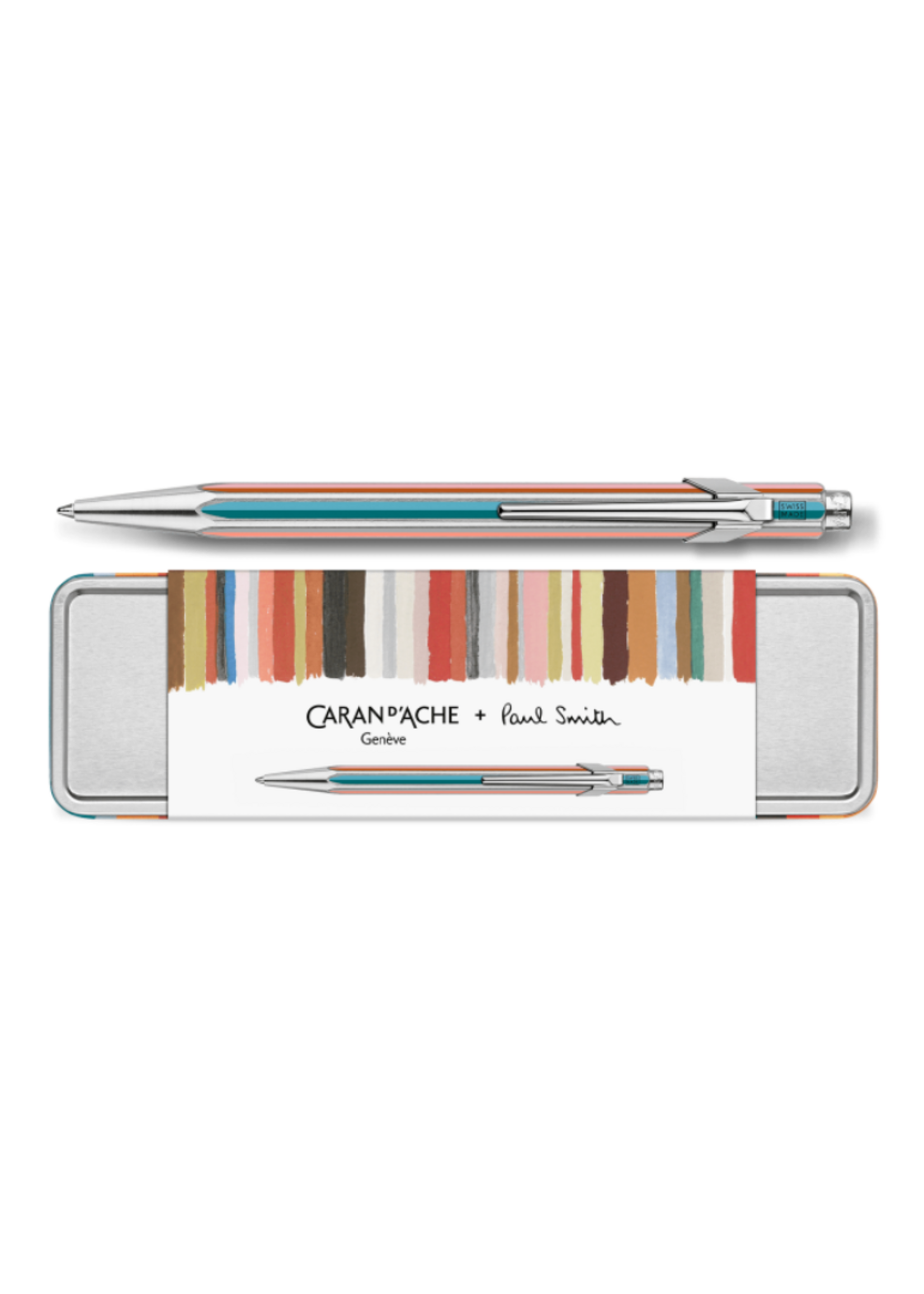 Caran d' Ache 849 Limited Edition Paul Smith Balpen Silver '26