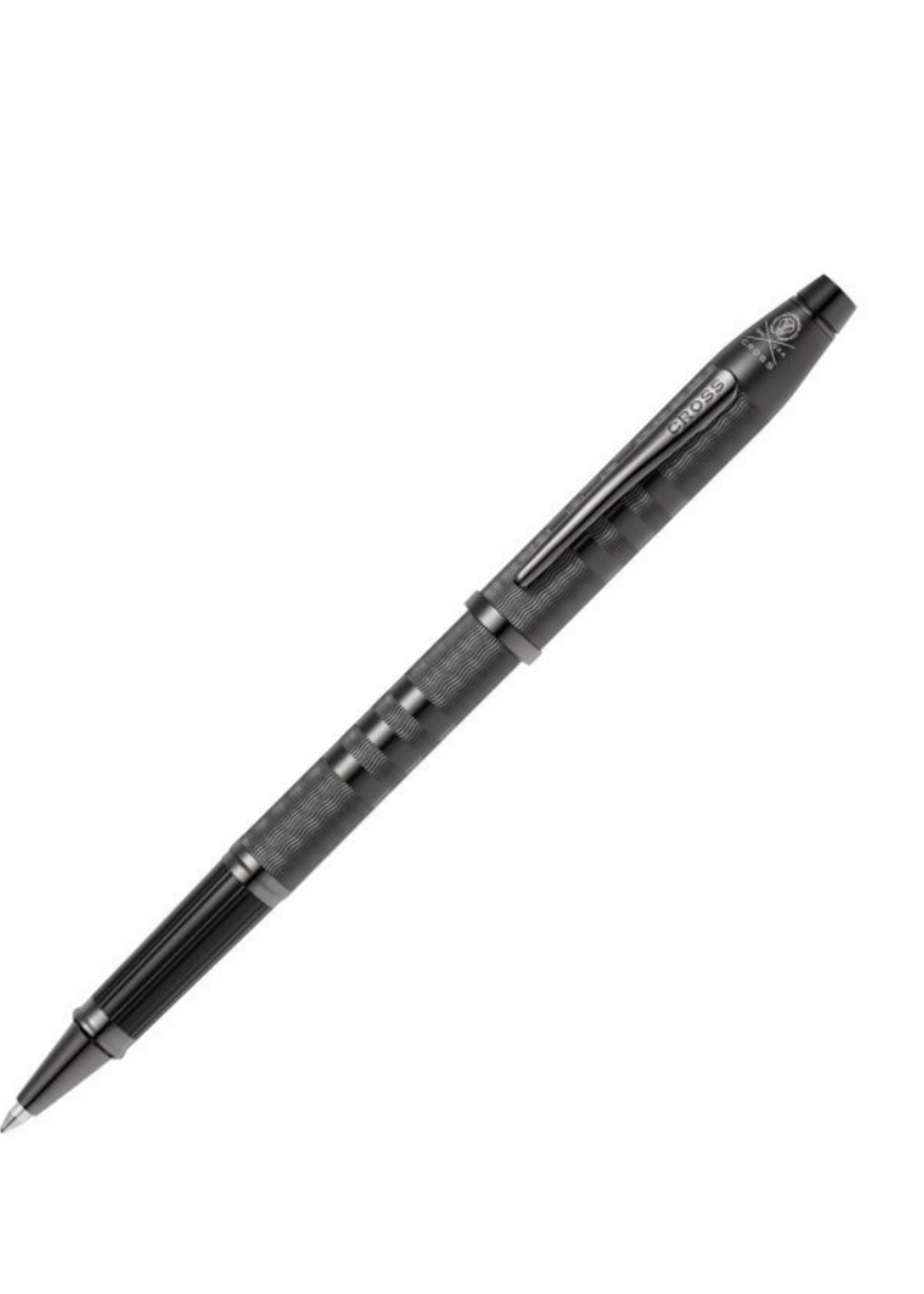 Cross Century II Midnight Black Diamond Engraved Roller