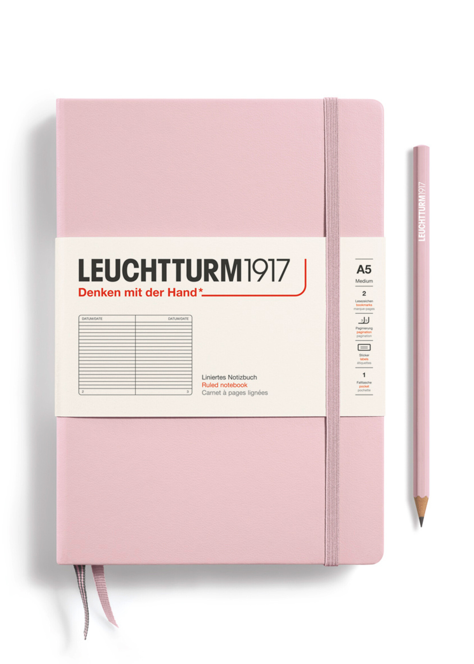 Leuchtturm1917 Notitieboek Medium A5 Hard Cover Powder