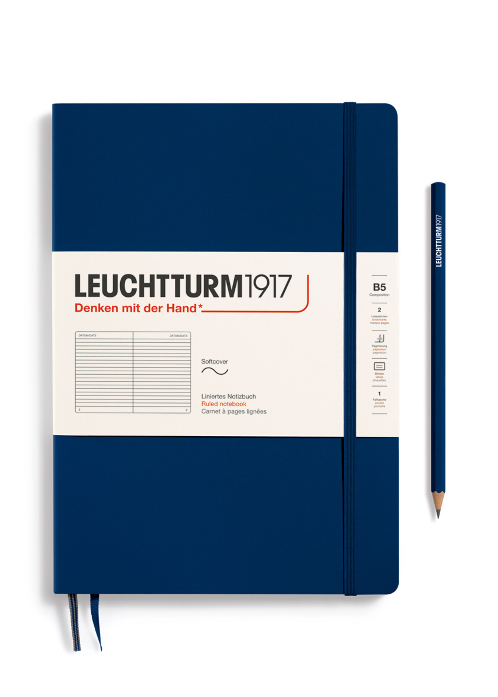 Leuchtturm1917 Notitieboek Composition B5 Soft Cover Navy