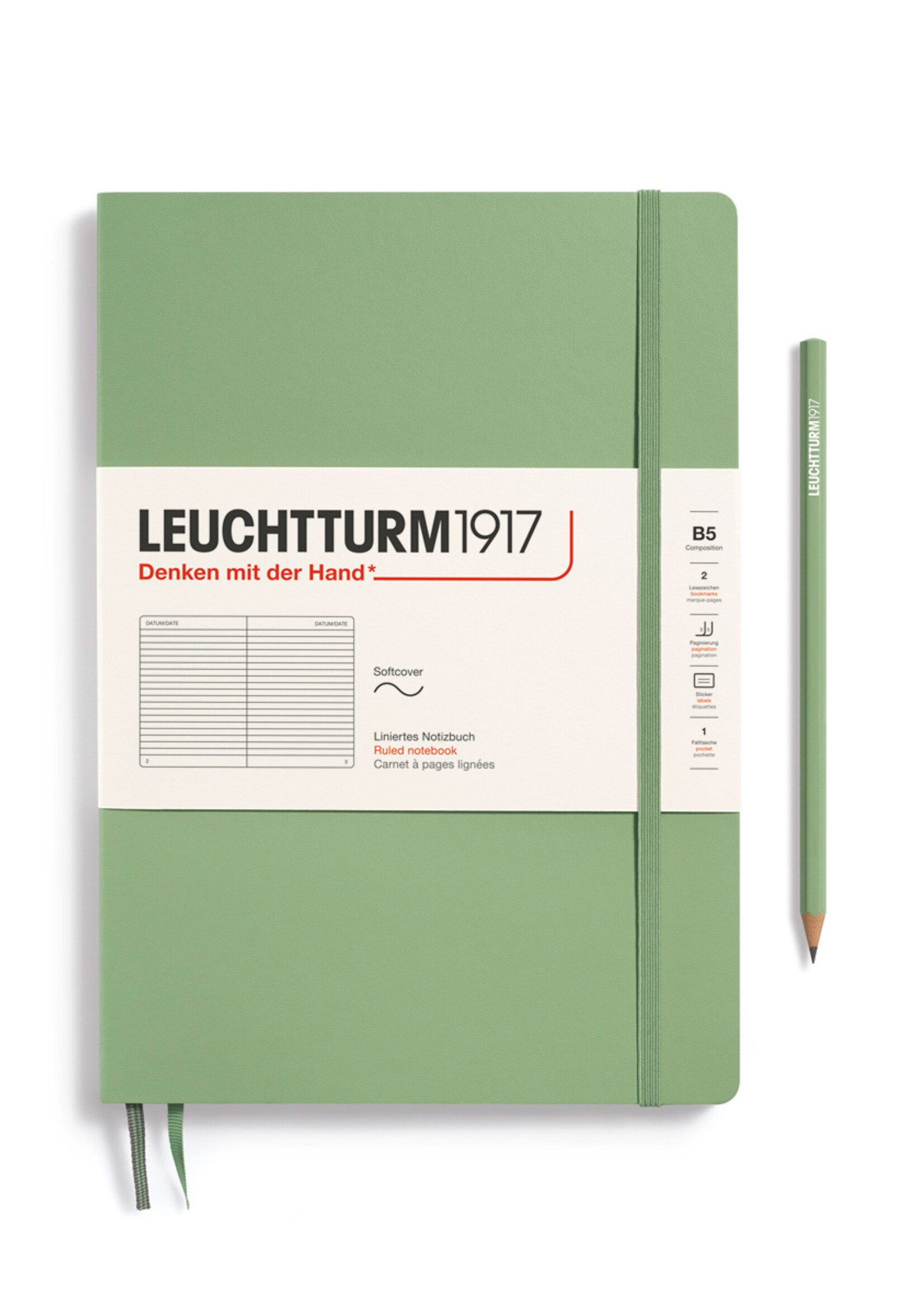 Leuchtturm1917 Notitieboek Composition B5 Soft Cover Sage