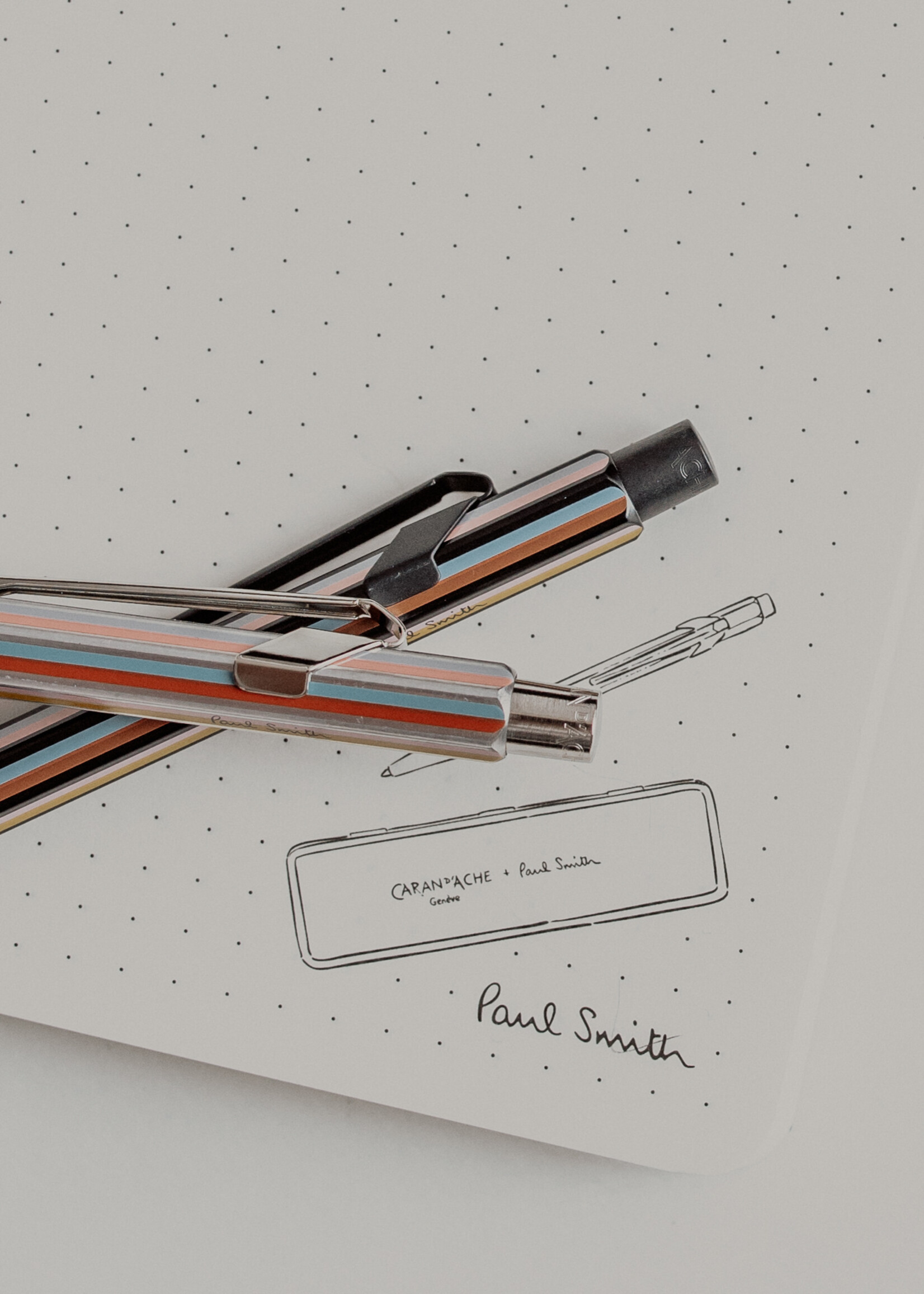 Caran d'Ache + Paul Smith V Special Edition Balpen Silver