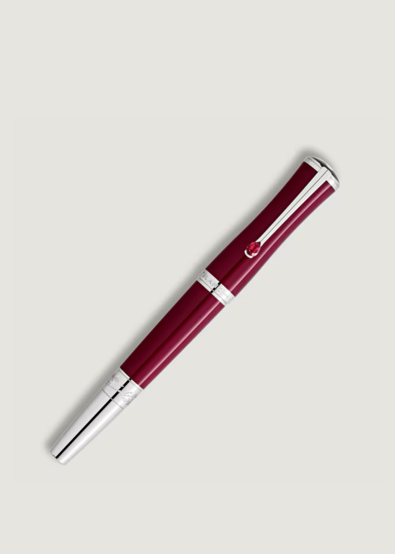 Montblanc Muses Maria Callas Special Edition Animation Platinum Type of Stone : 1 RUBIS SYNTH Carat : 0,480 ct Vulpen Au 585 - 14 Karat (0.443g) M -Medium 0.62 mm