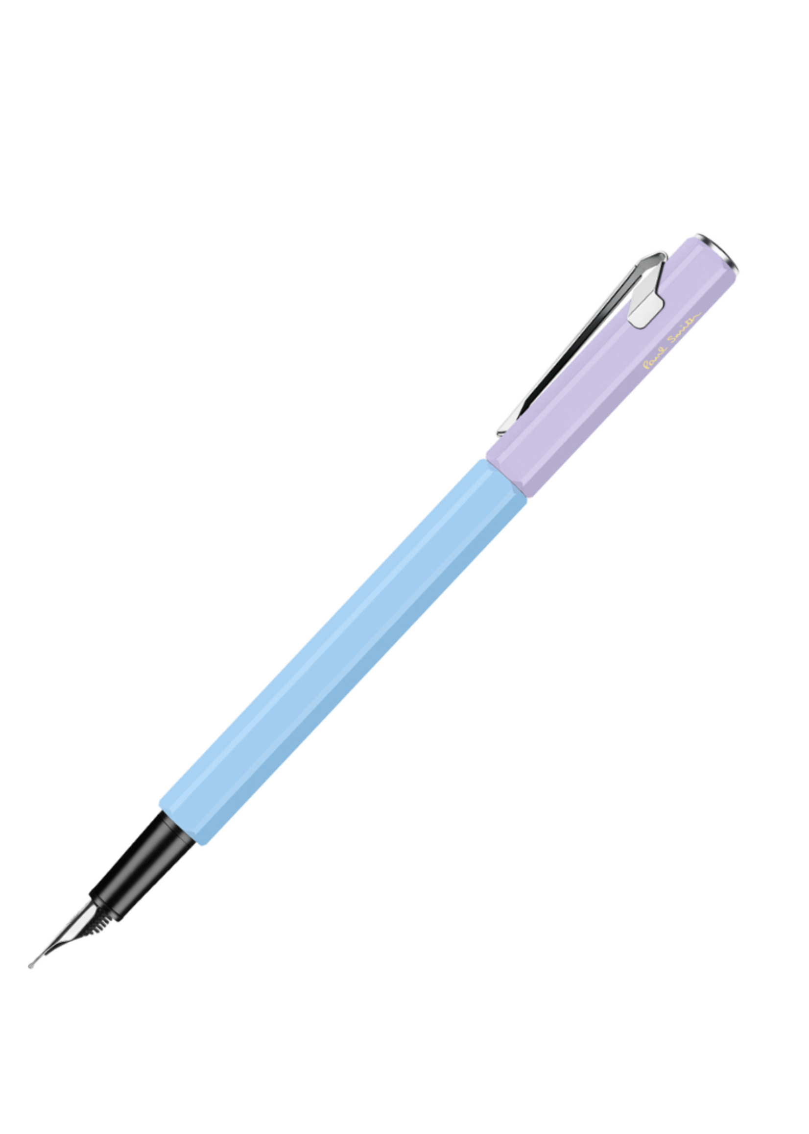 Caran d'Ache 849 + Paul Smith Limited Edition IV vulpen Fijn  SKYBLUE/LAVENDER