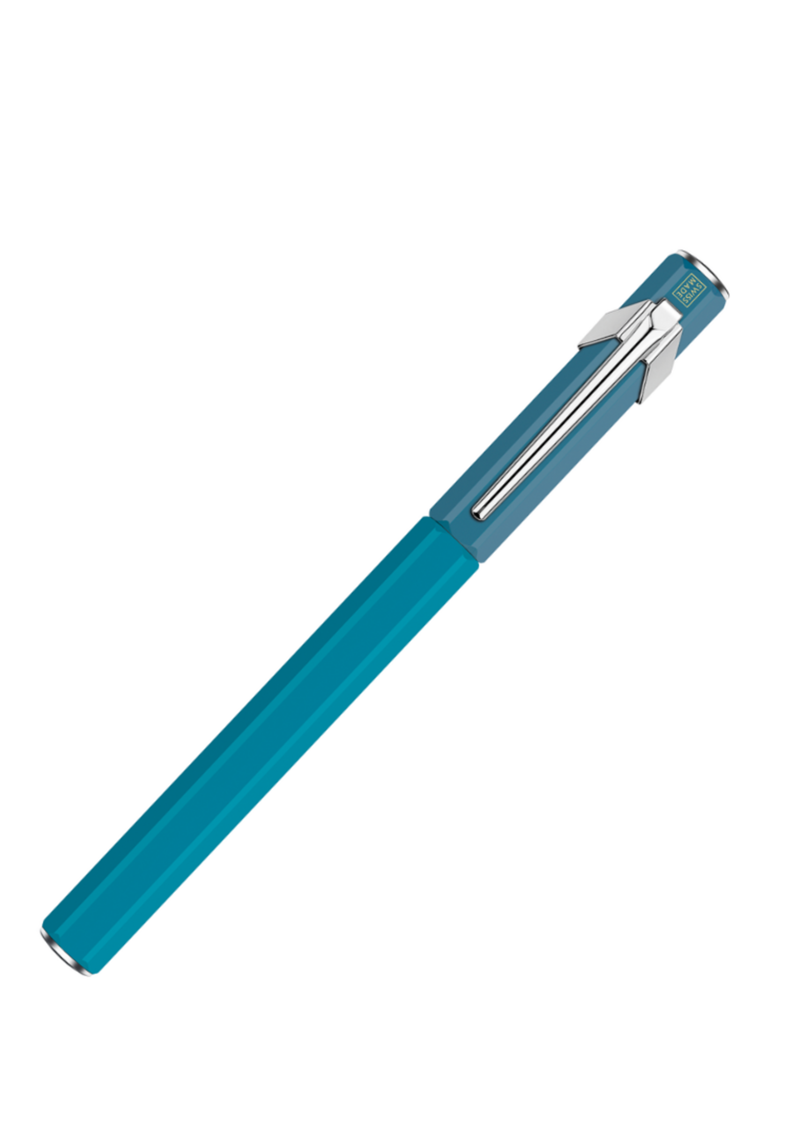 Caran d'Ache 849 + Paul Smith Limited Edition IV vulpen Fijn CYAN/STEEL