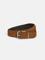 Montblanc Riem 35 mm Palladium Suède Caramel
