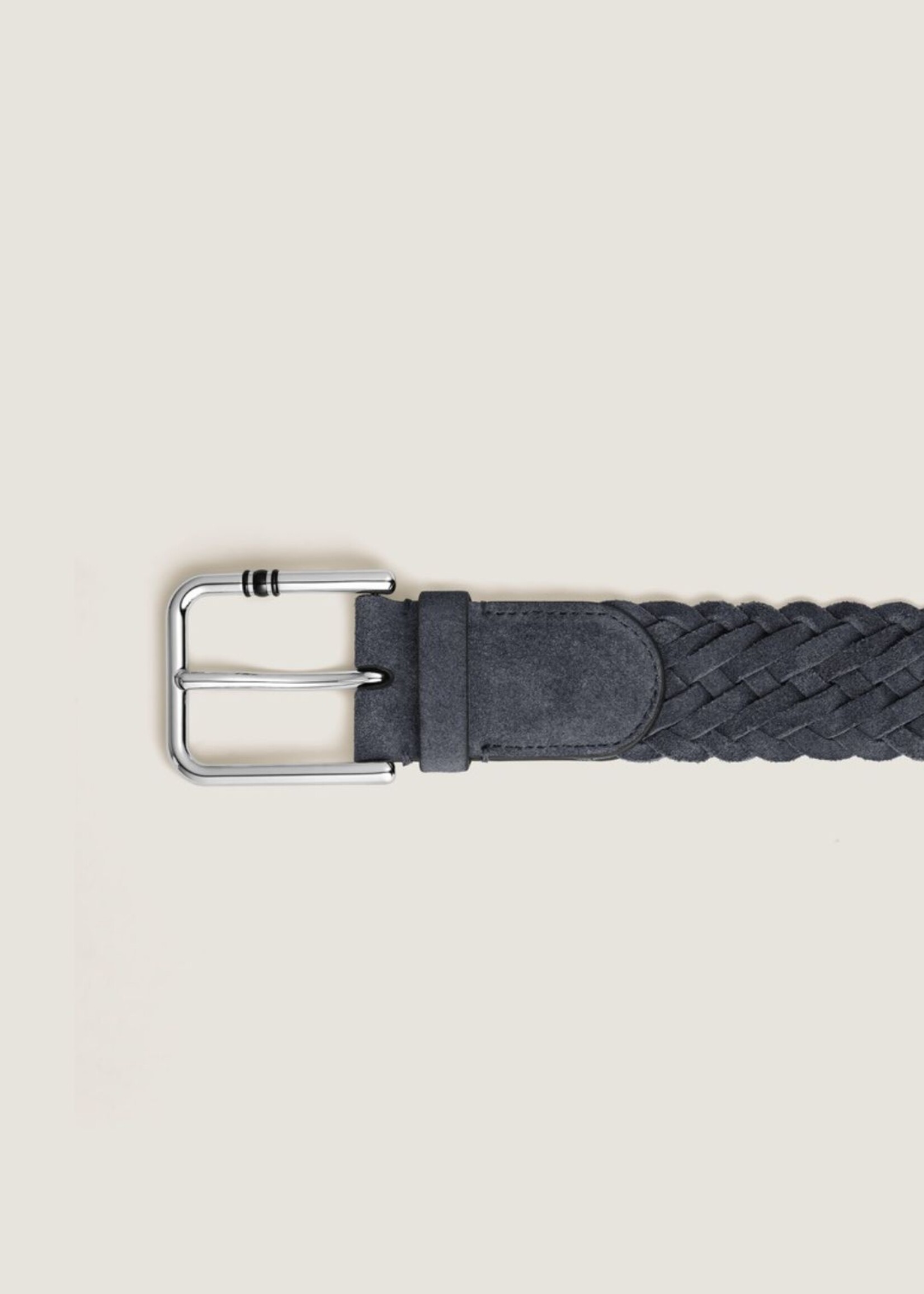 Montblanc Riem 35 mm Palladium Suède Blue