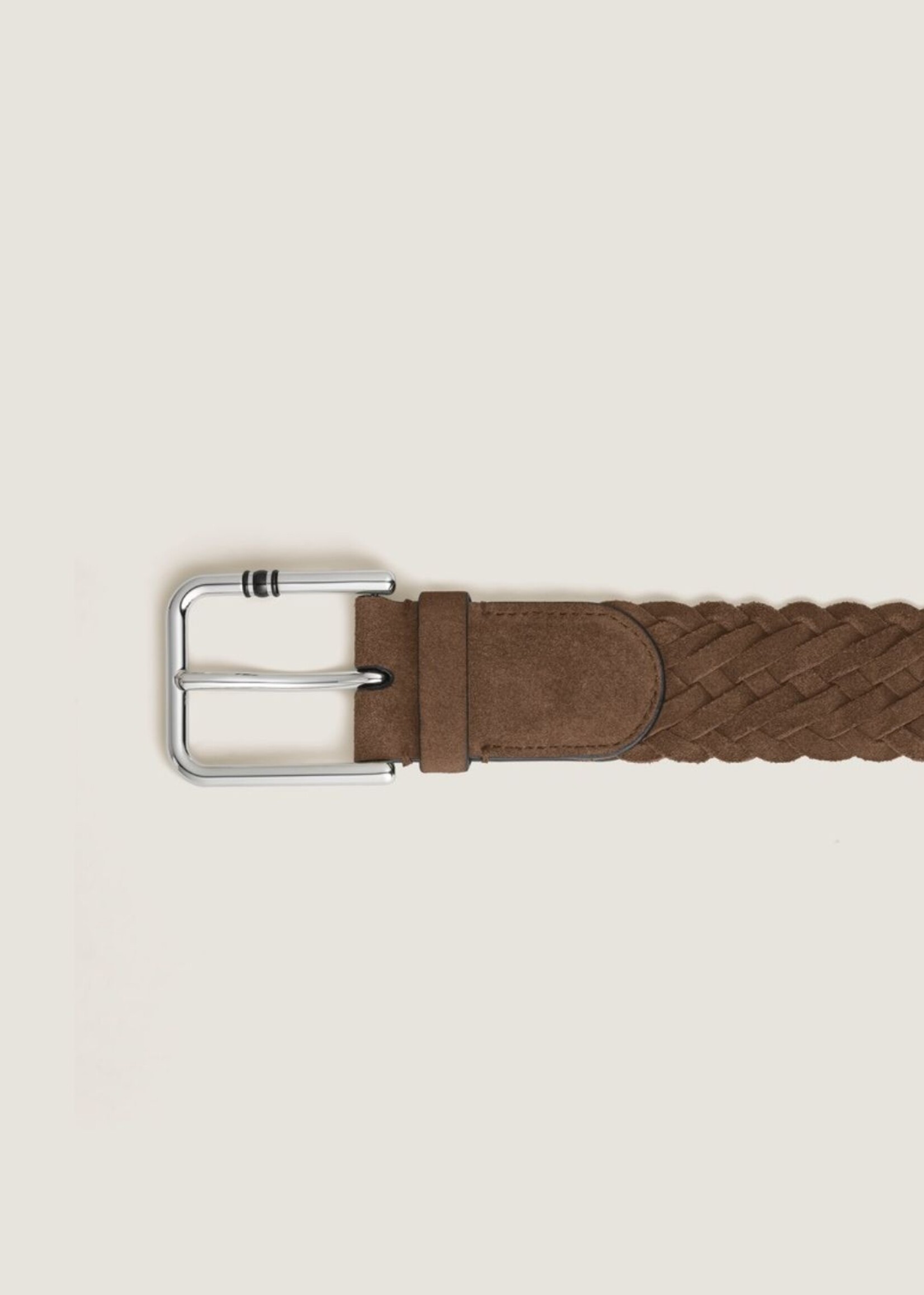Montblanc Riem 35 mm Palladium Palladium Suède Brown