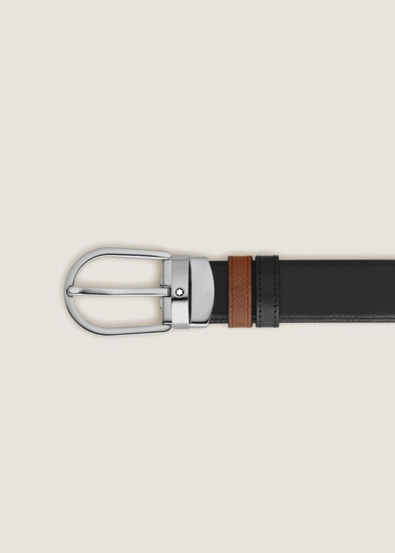 Montblanc Riem 30 mm Palladium Sartorial Omkeerbaar Fauve/Black