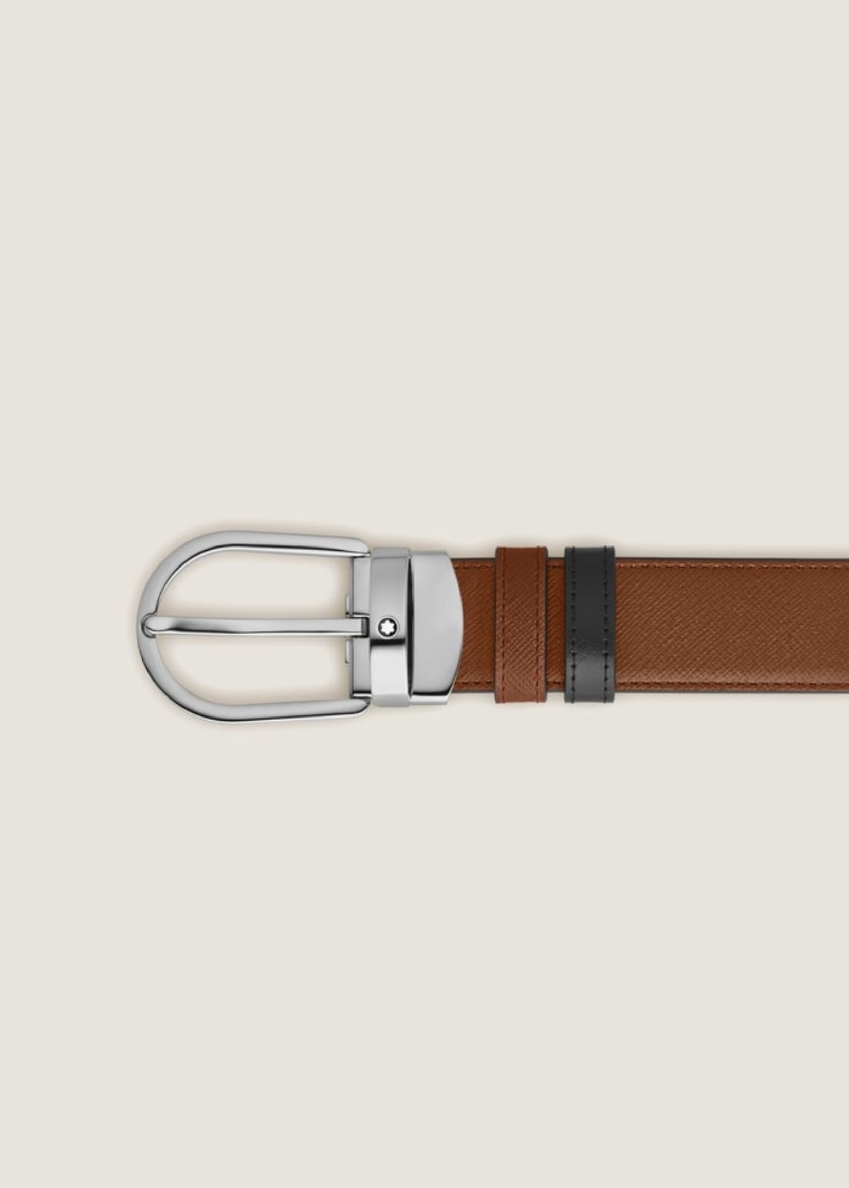 Montblanc Riem 30 mm Palladium Sartorial Omkeerbaar Fauve/Black