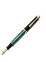 Pelikan Souverän M1000 Zwart-Groen Vulpen 18K Medium