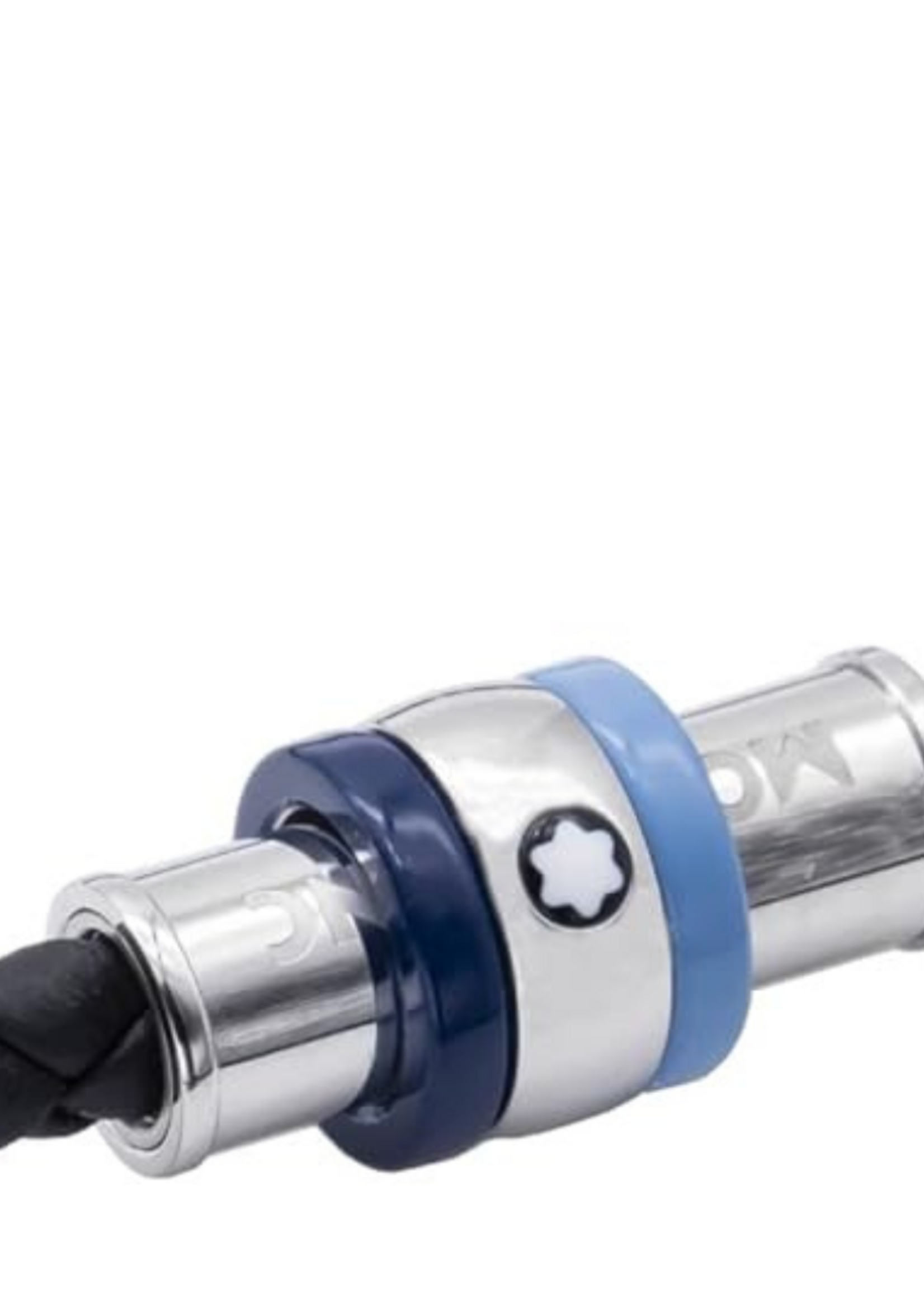 Montblanc Armband Ice Sea Blue Steel/Leather /63