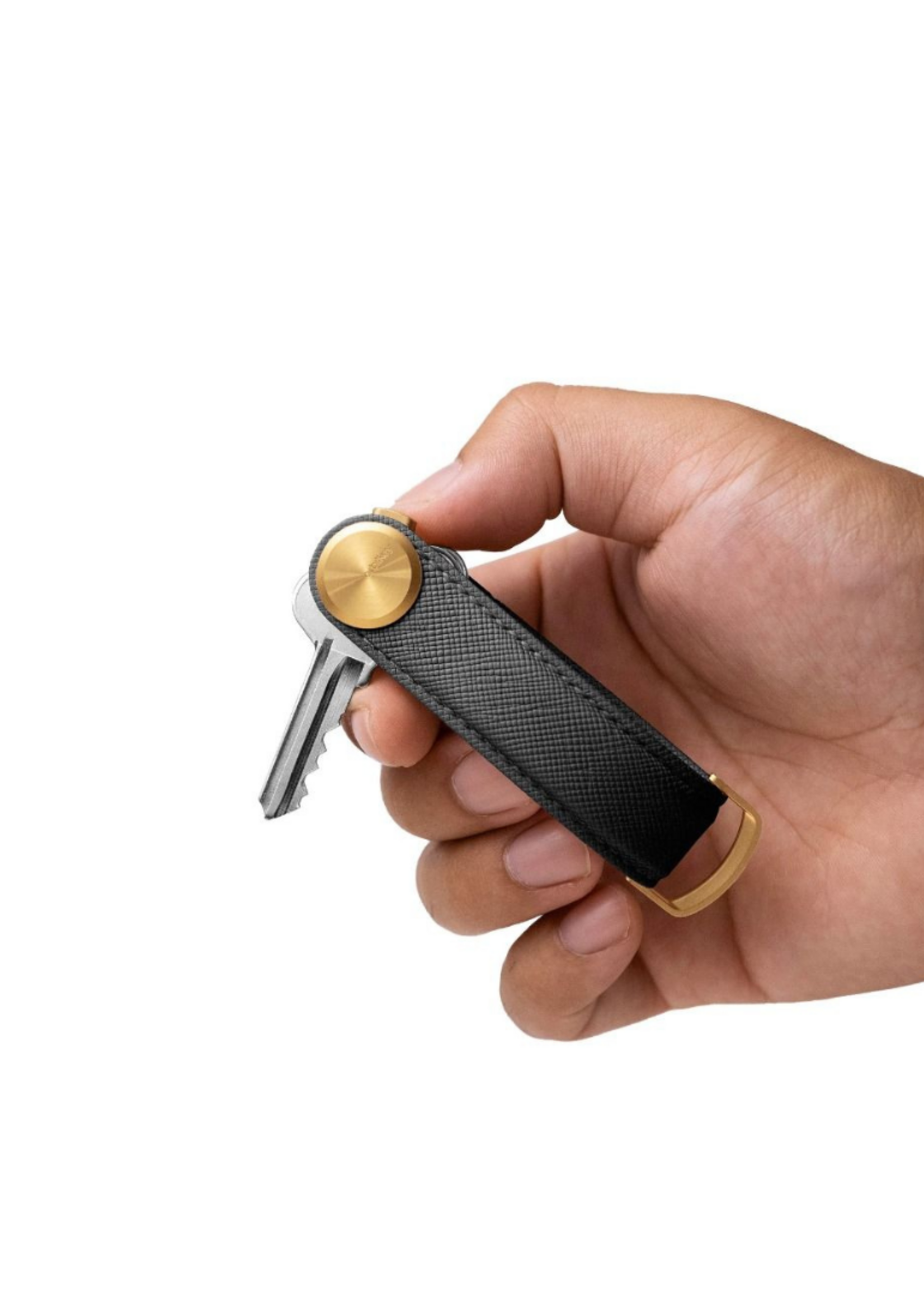 Orbitkey Organizer Pro 2.0 Saffiano Leather Black/Gold