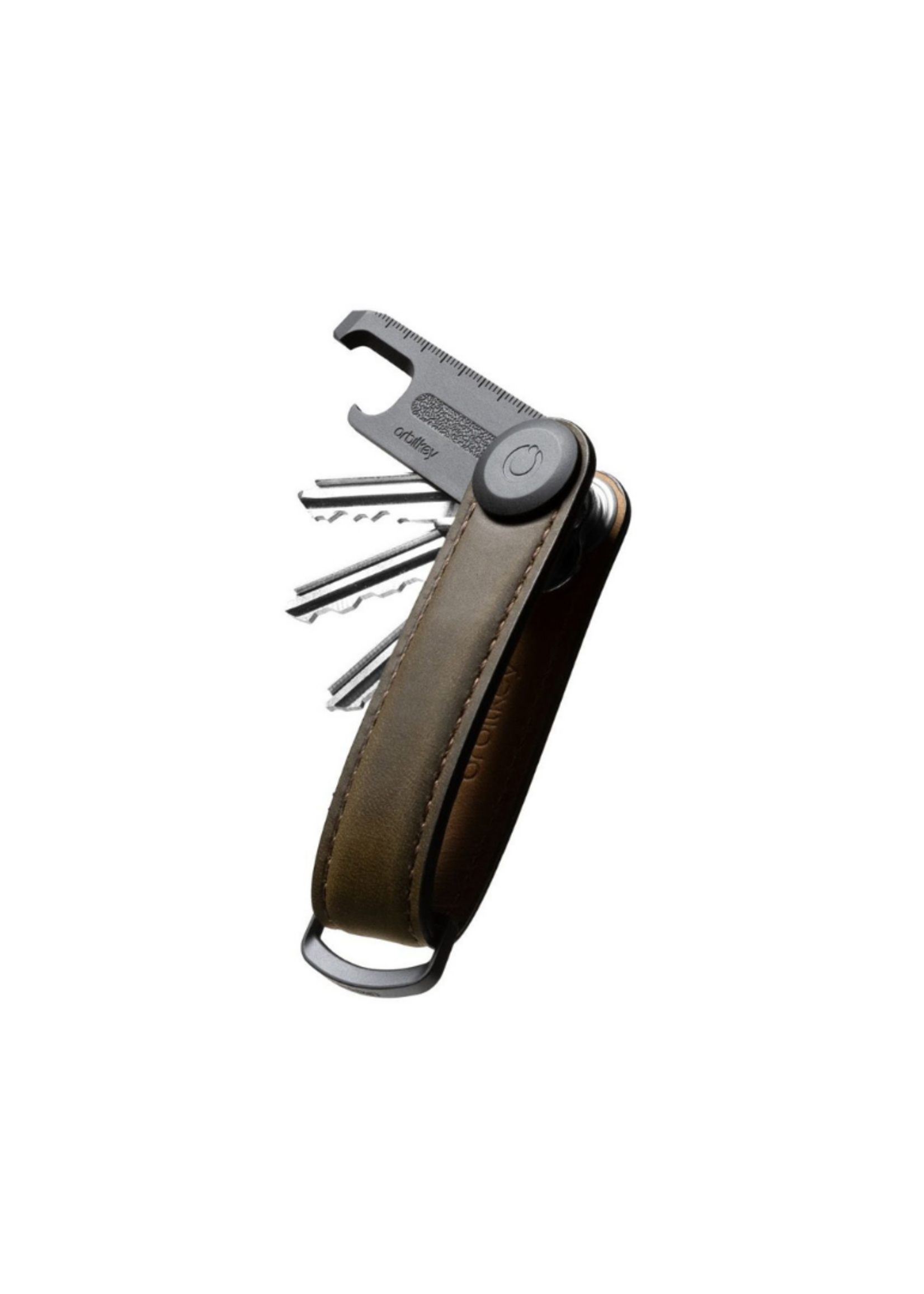 Orbitkey Gift Set Crazy Horse Oak with brown Stitching + Multi-tool  V2
