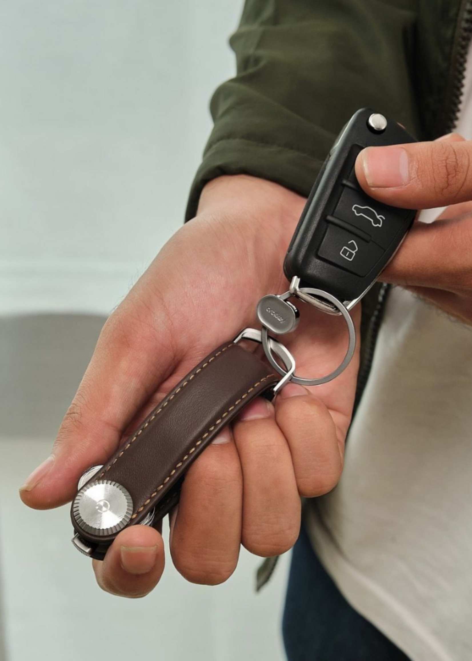Orbitkey Key Organizer Pro 2.0 Leather Mahogany