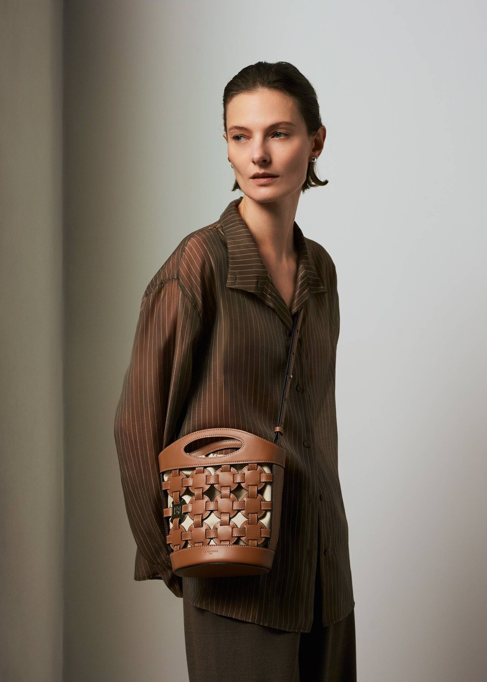 Le Tanneur Le Potier Sac Seau Cognac