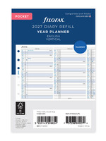 Filofax Agenda Vulling 2027 Pocket Wit Jaarplanner