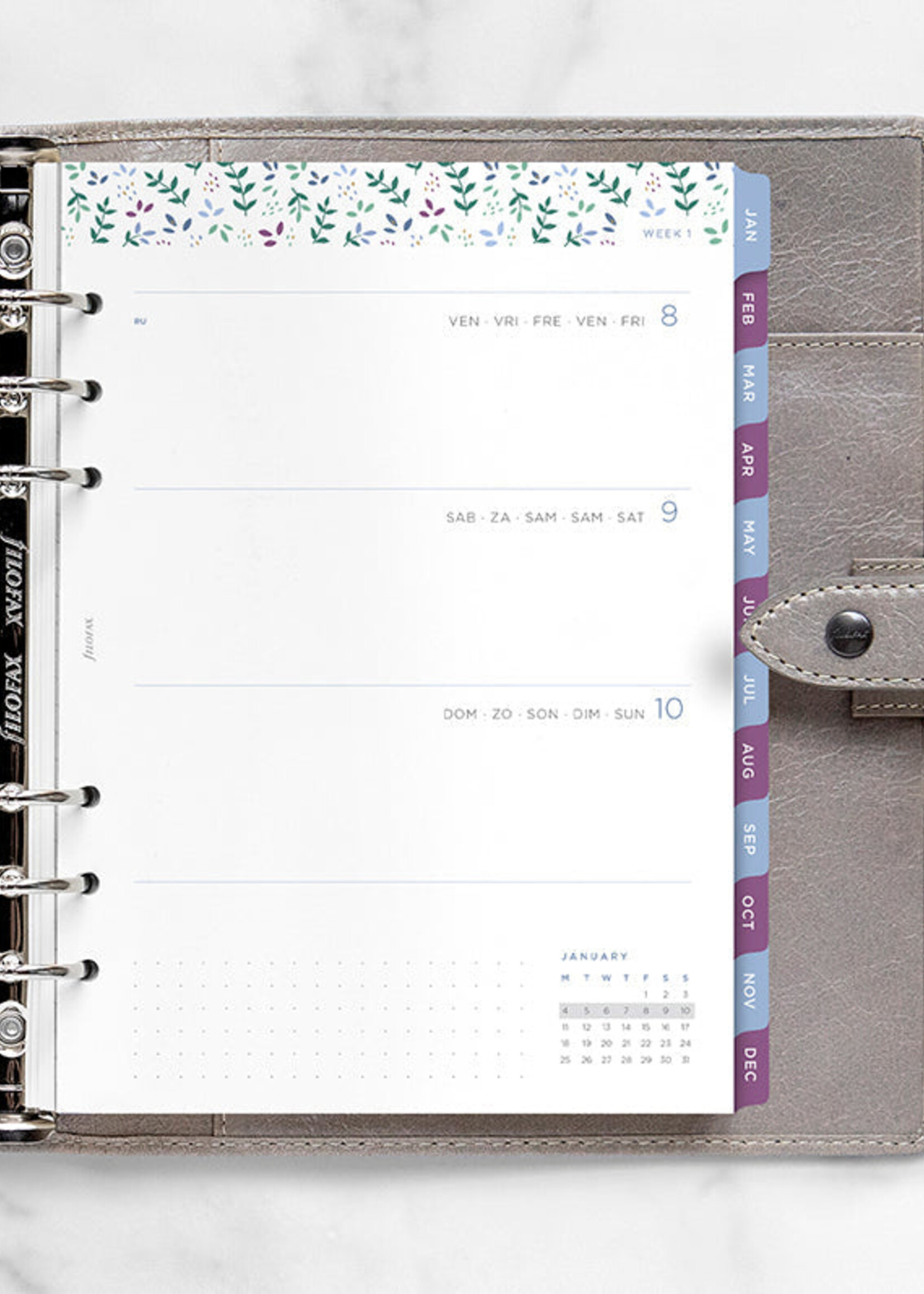 Filofax Garden Week to View Diary - A5 2027